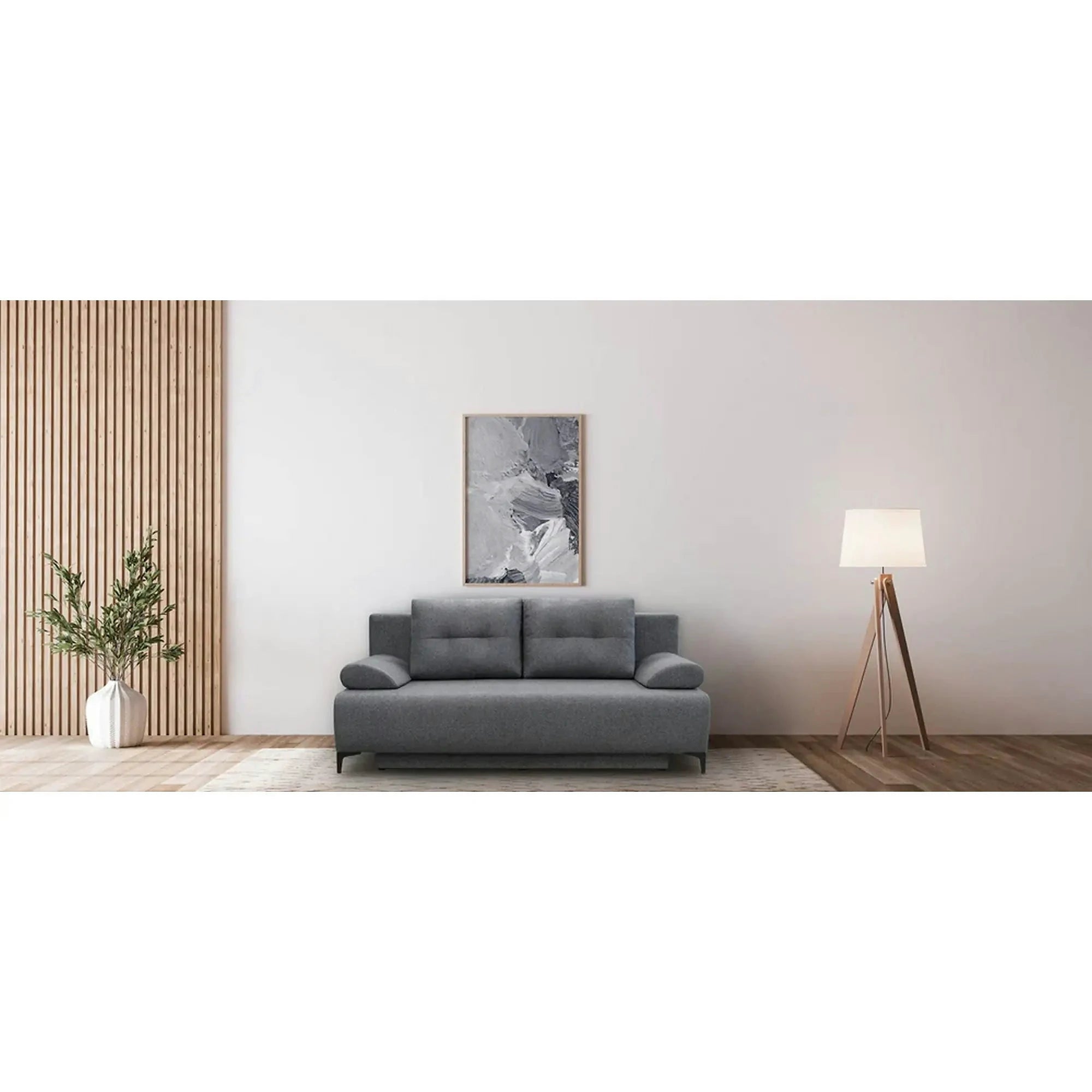 Canapea extensibila FIORE, personalizabil materiale gama Platinium, cu lada depozitare, 201x101x95 cm