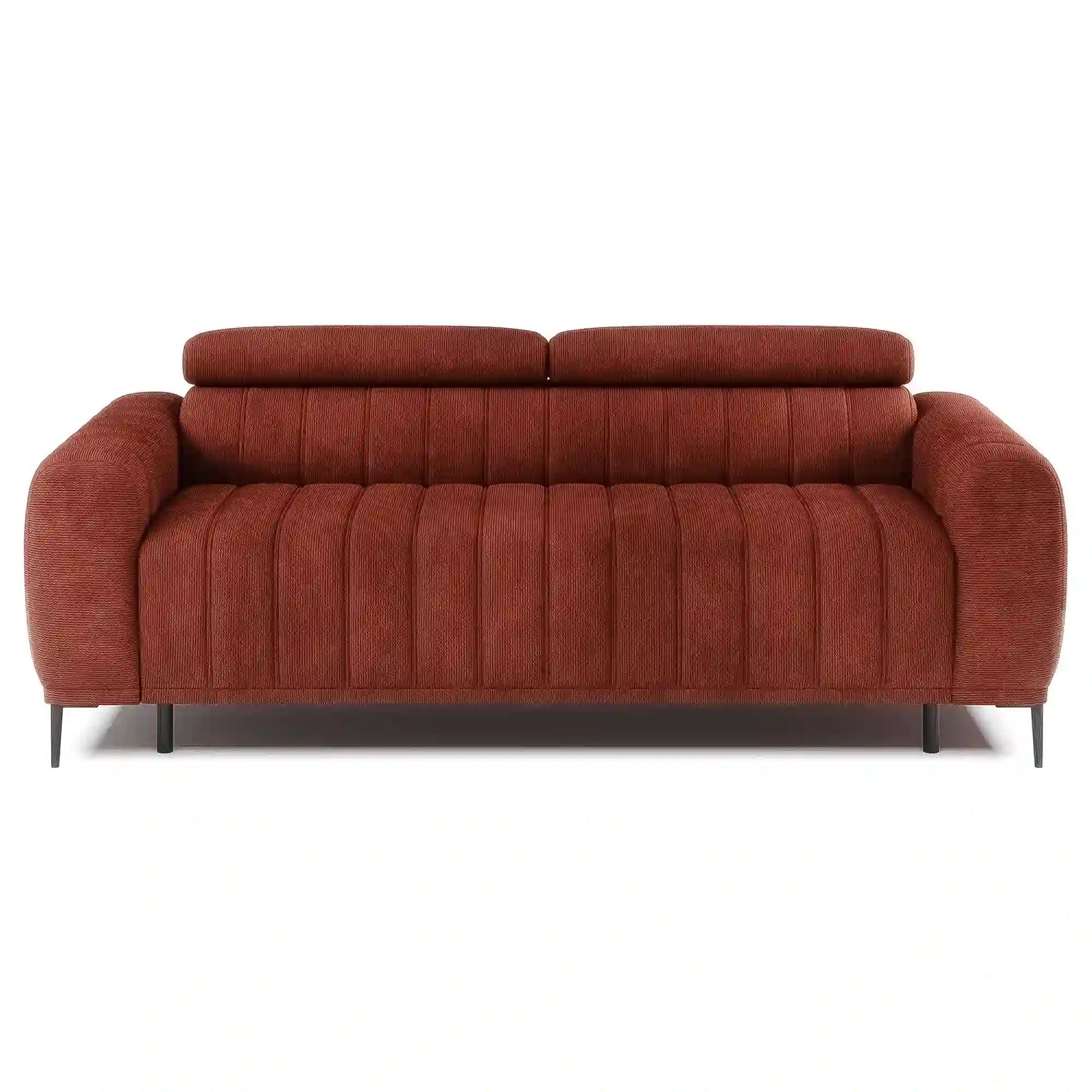 Canapea extensibila GANDI 160, stofa clasica turcoaz - Austin 14, gama Oferta Avantaj, cu tetiere reglabila, 227x102x95 cm