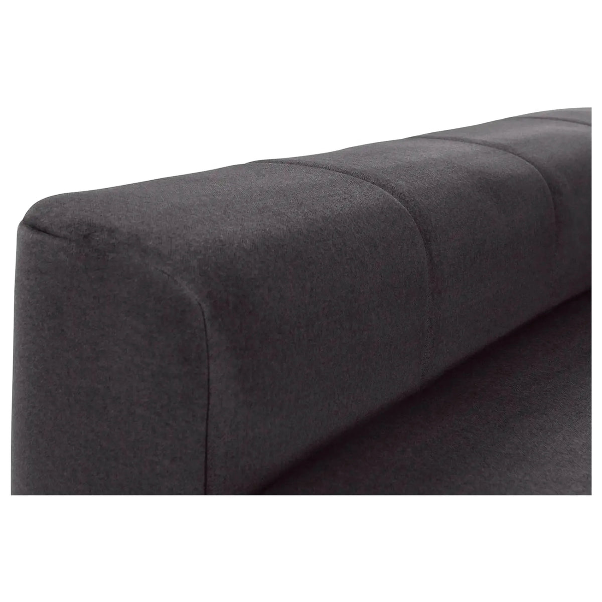 Canapea extensibila KAMARI, stofa catifelata gri antracit - Element 01, 235x108x93 cm