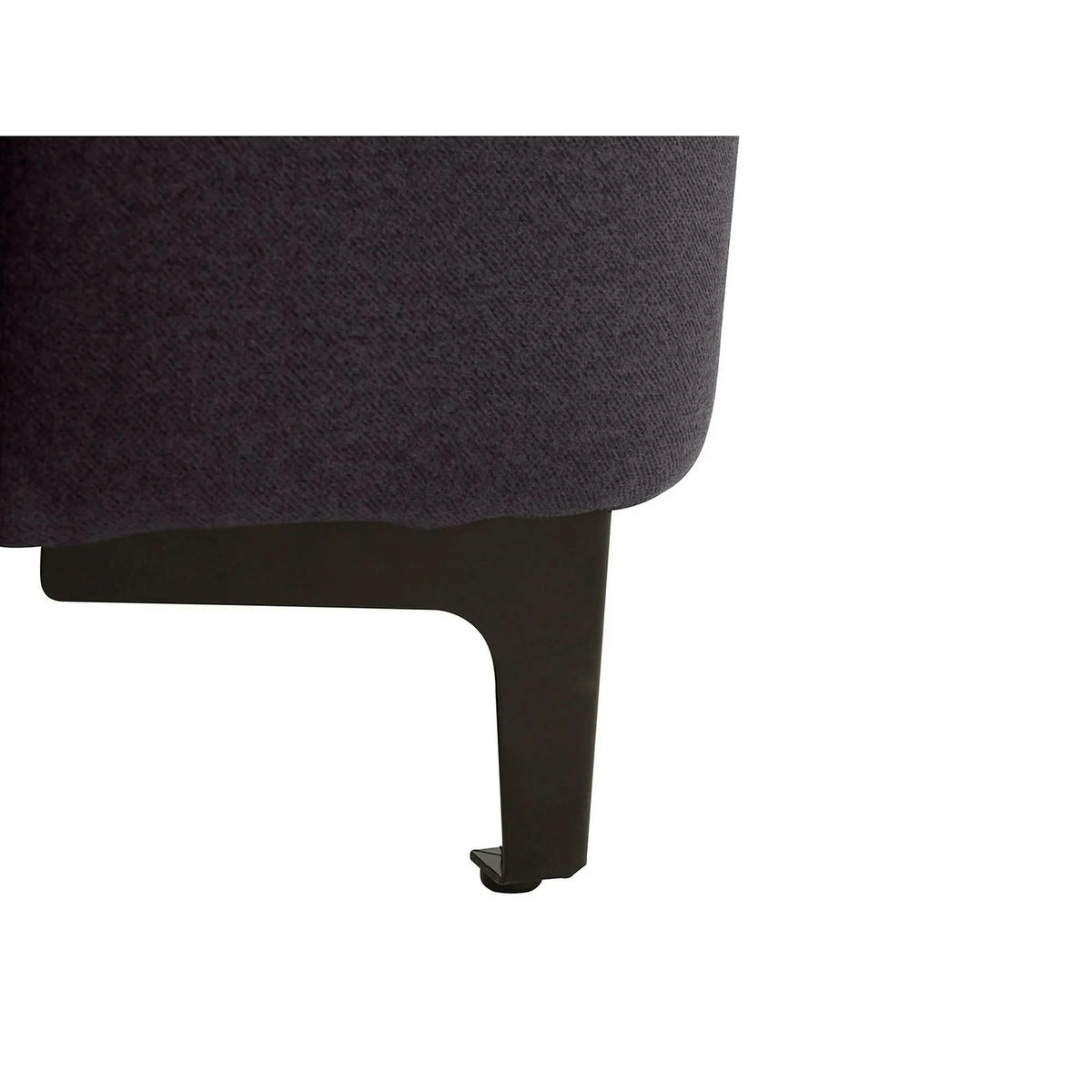 Canapea extensibila KAMARI, stofa catifelata gri antracit - Element 01, 235x108x93 cm