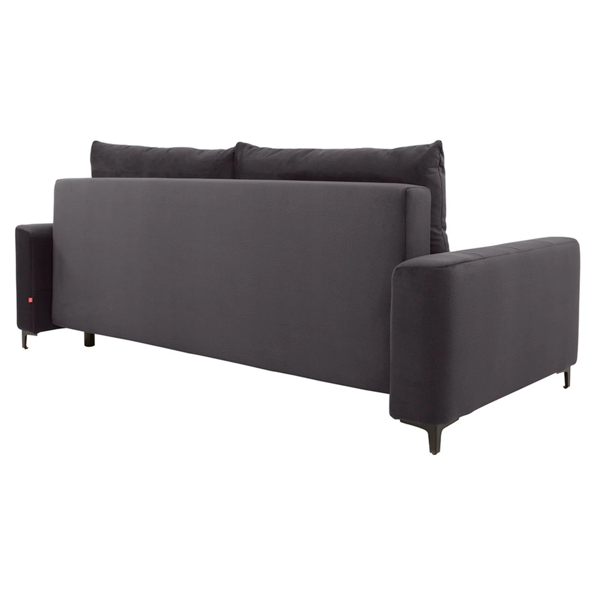 Canapea extensibila KAMARI, stofa catifelata gri antracit - Element 01, 235x108x93 cm