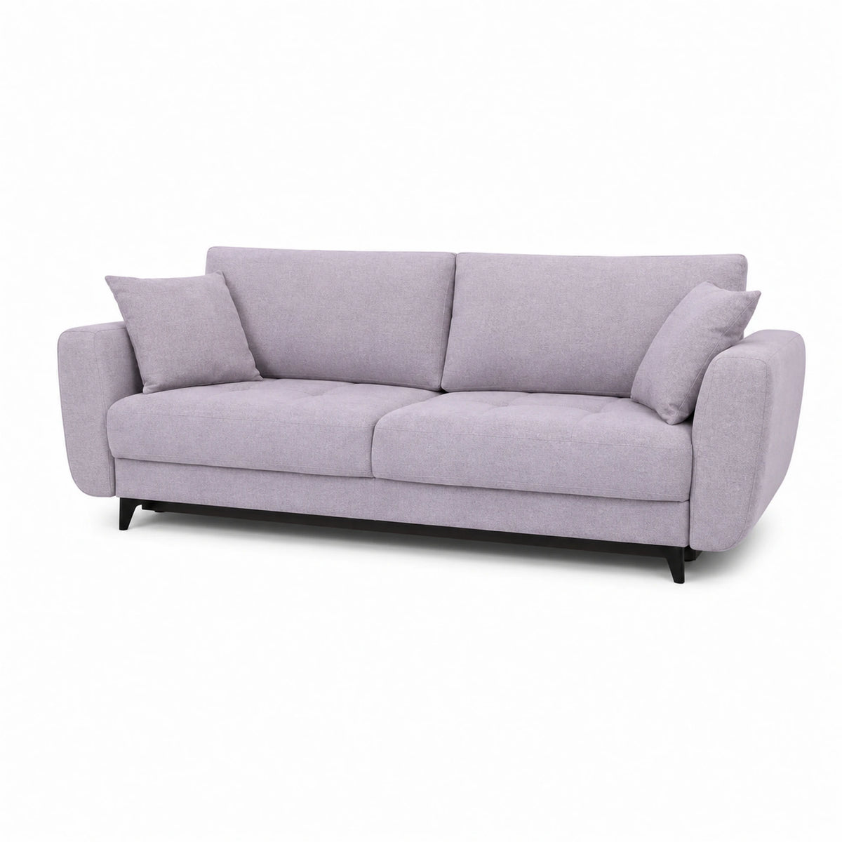 Canapea extensibila KARISA, stofa catifelata mov lila - Monolith 62, cu lada depozitare, 246x111x93 cm