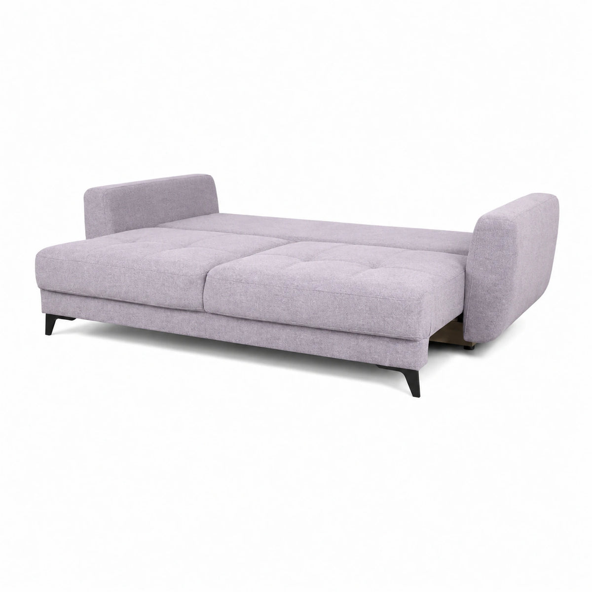Canapea extensibila KARISA, stofa catifelata mov lila - Monolith 62, cu lada depozitare, 246x111x93 cm