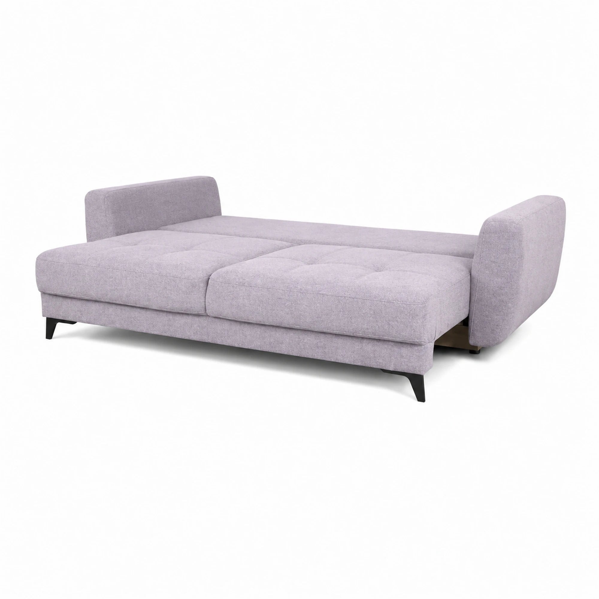 Canapea extensibila KARISA, stofa catifelata mov lila - Monolith 62, cu lada depozitare, 246x111x93 cm