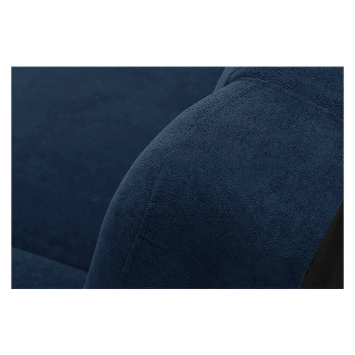 Canapea extensibila LAMI, stofa catifelata albastru - Soft 16, cu lada depozitare, 190x85x87 cm