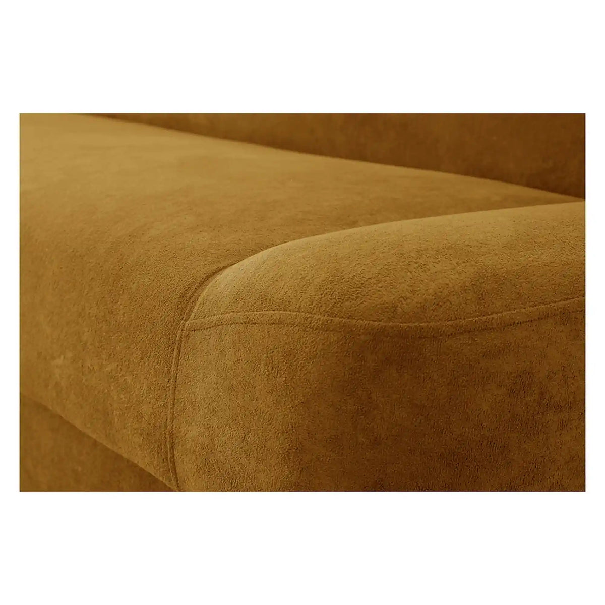 Canapea extensibila LAMI, stofa catifelata galben - Soft 09, cu lada depozitare, 190x85x87 cm