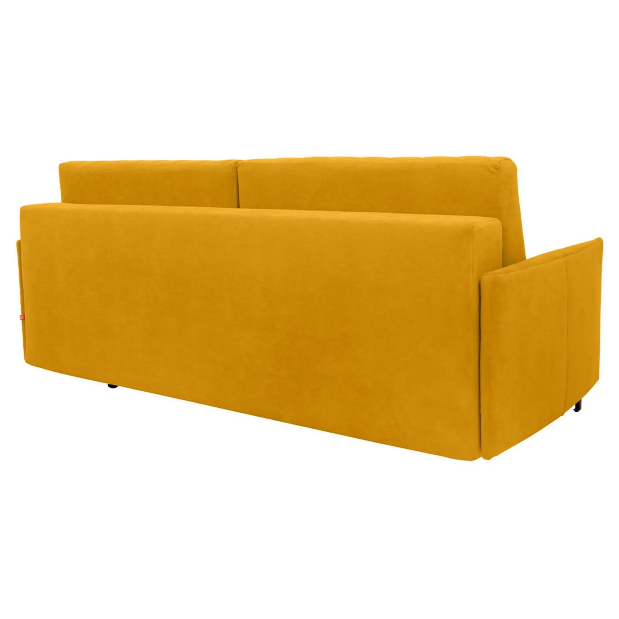 Canapea extensibila LOGAN, stofa catifelata galben - Mavel 68, 214x96x91 cm