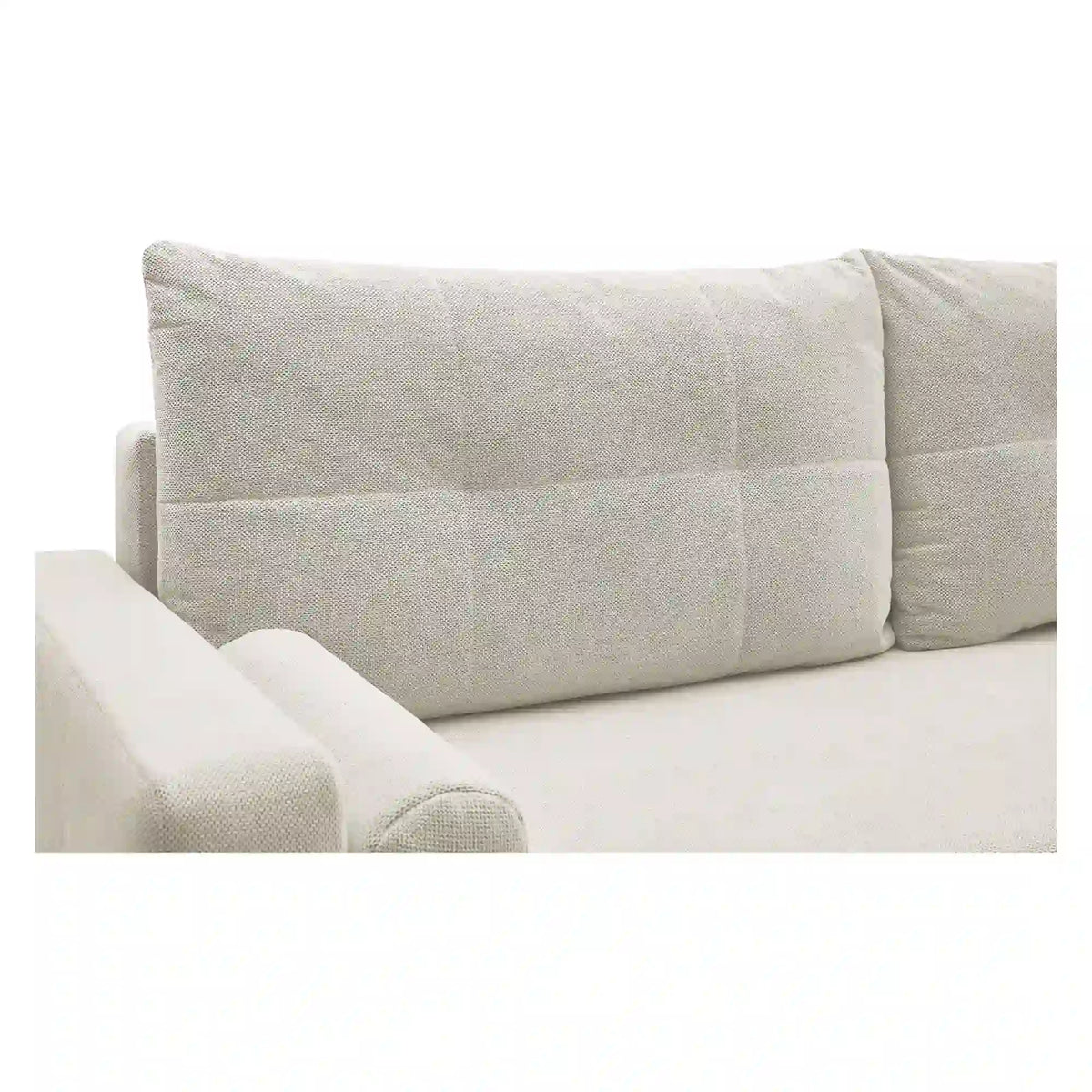 Canapea extensibila MONA, stofa catifelata bej - Curio 09, 230x92x94 cm