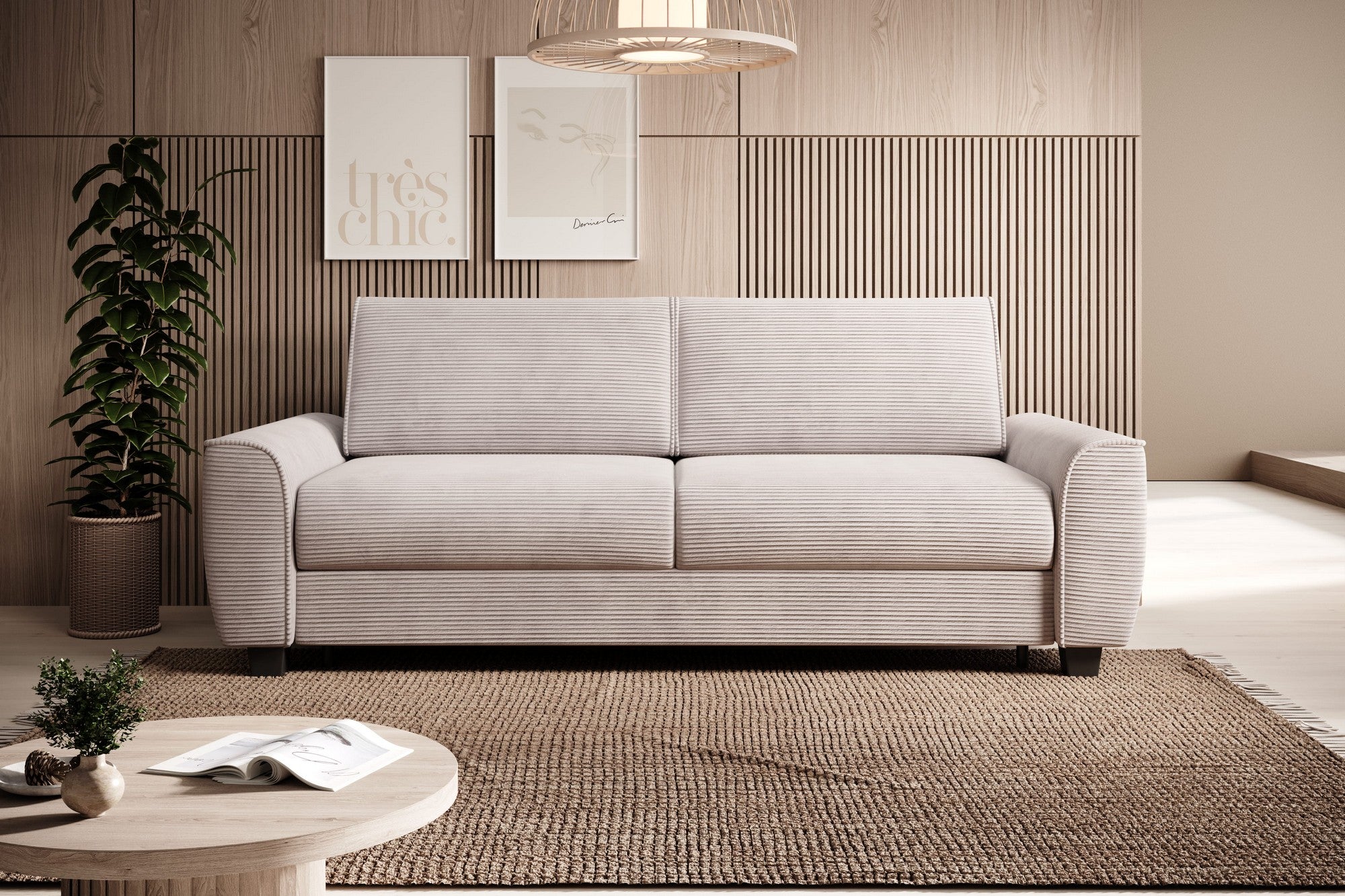 Canapea extensibila MONZA 160, personalizabil materiale Gama Premium, 220x98x84 cm