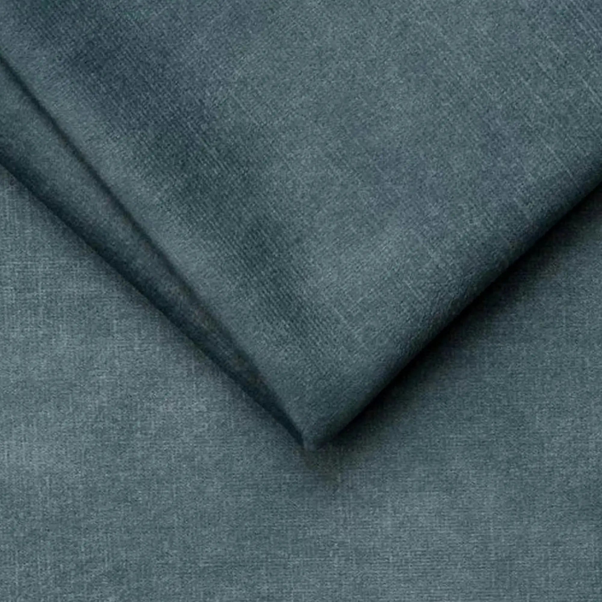 Canapea extensibila OSLO, stofa catifelata albastru - Palladium 14, cu lada depozitare, 197x94x90 cm