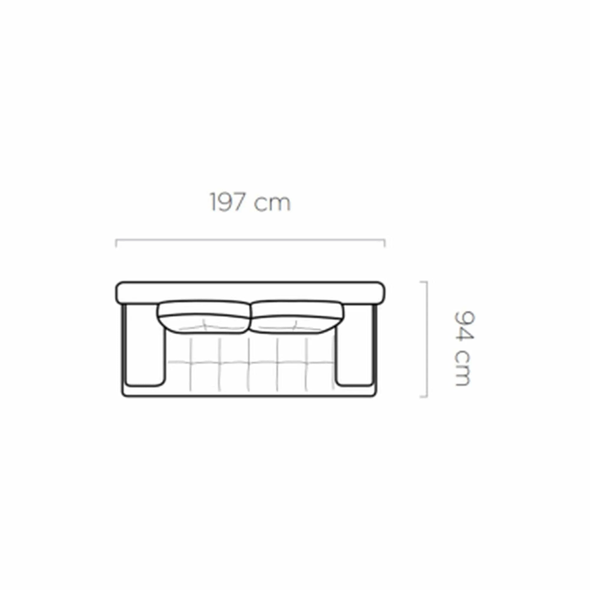 Canapea extensibila OSLO, stofa catifelata albastru - Palladium 14, Gama Premium, cu lada depozitare, 197x94x90 cm