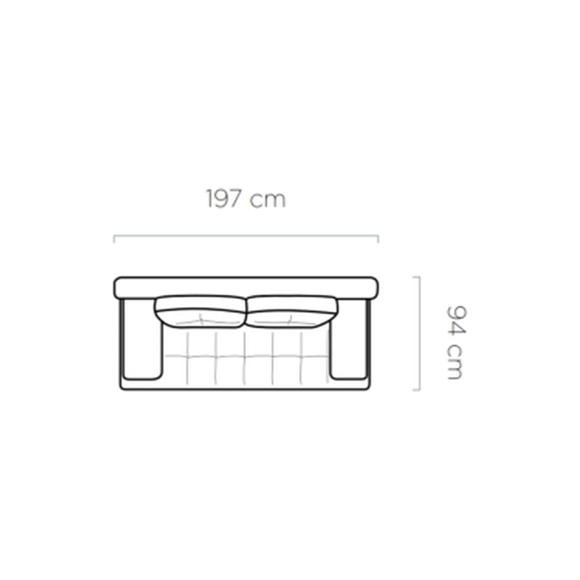 Canapea extensibila OSLO, stofa catifelata gri grafit - Palladium 19, Gama Premium, cu lada depozitare, 197x94x90 cm
