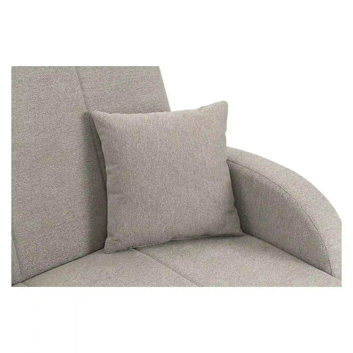 Canapea extensibila POLI, stofa catifelata bej - Matana 17, 134x110x97 cm