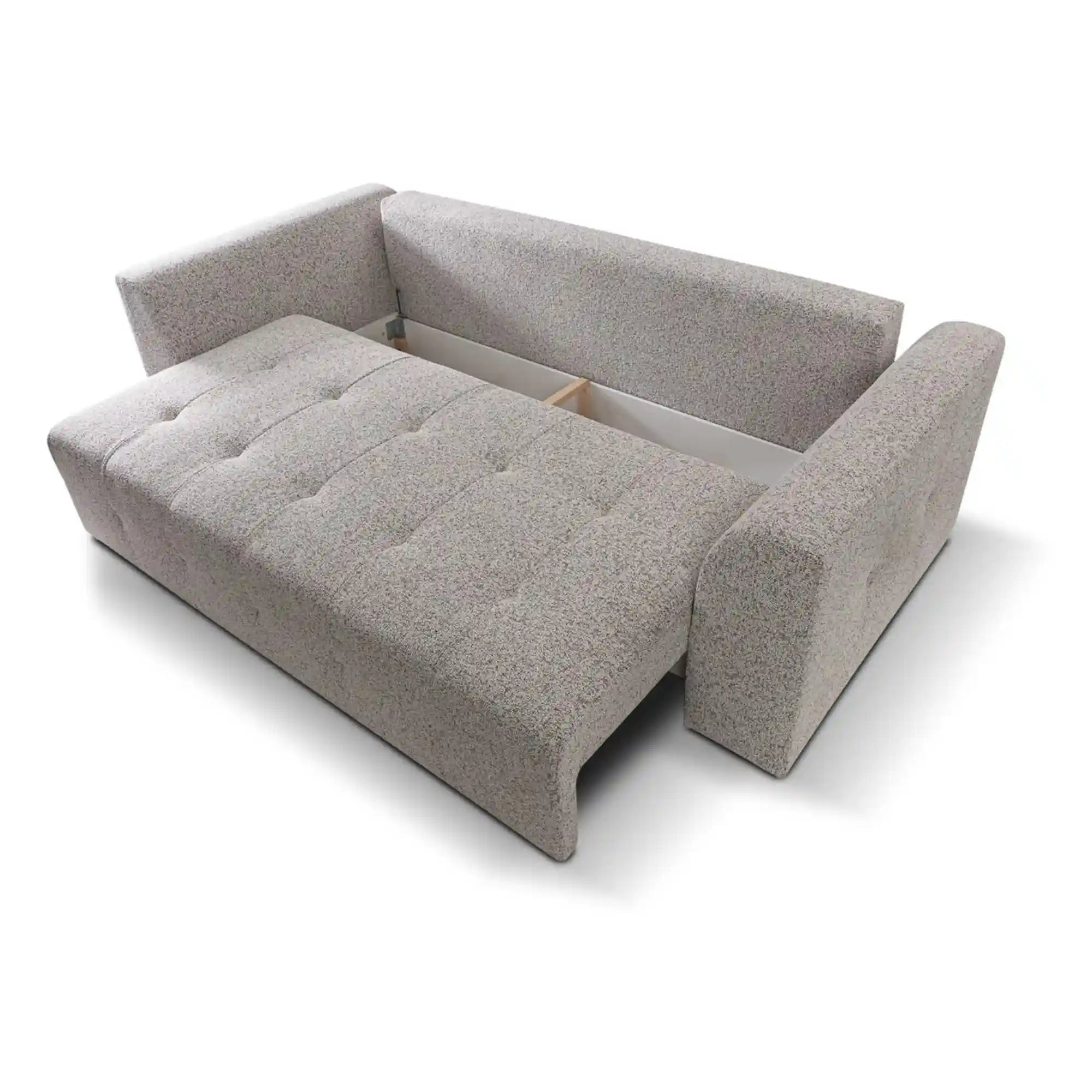 Canapea extensibila ROYAL IV, stofa bej deschis - Puente 06, 247x116x96 cm