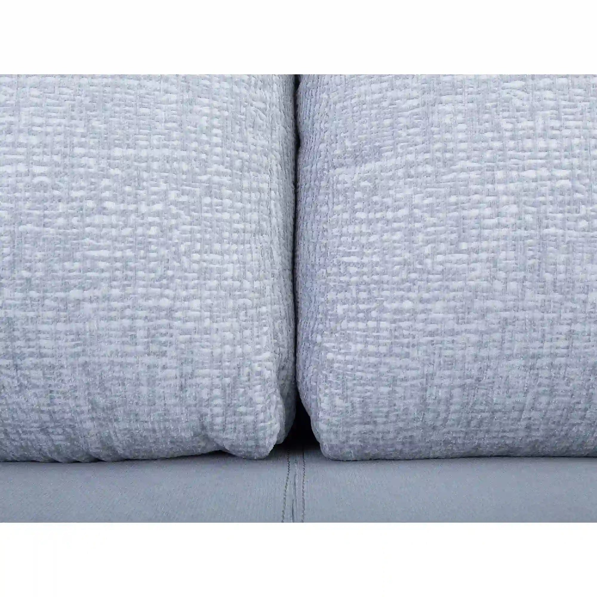 Canapea extensibila SENTILA, stofa catifelata gri - Elia 84, 198x106x91 cm