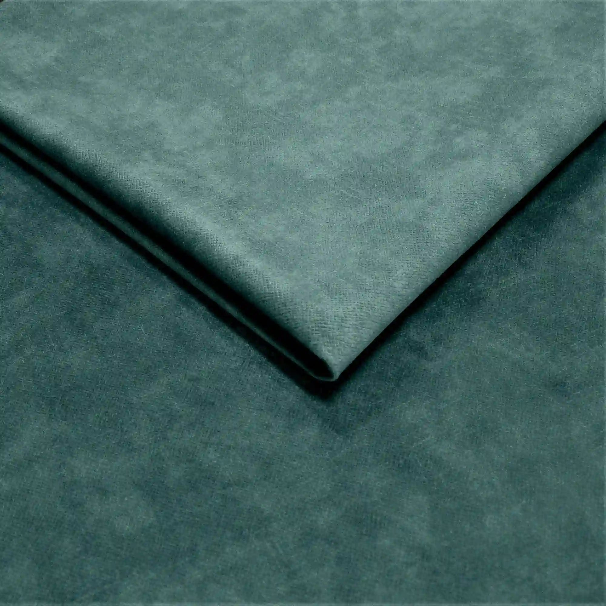Canapea extensibila Solano, stofa catifelata verde marin - Terra 72, Gama Premium, cu lada depozitare, 230x107x85/73 cm