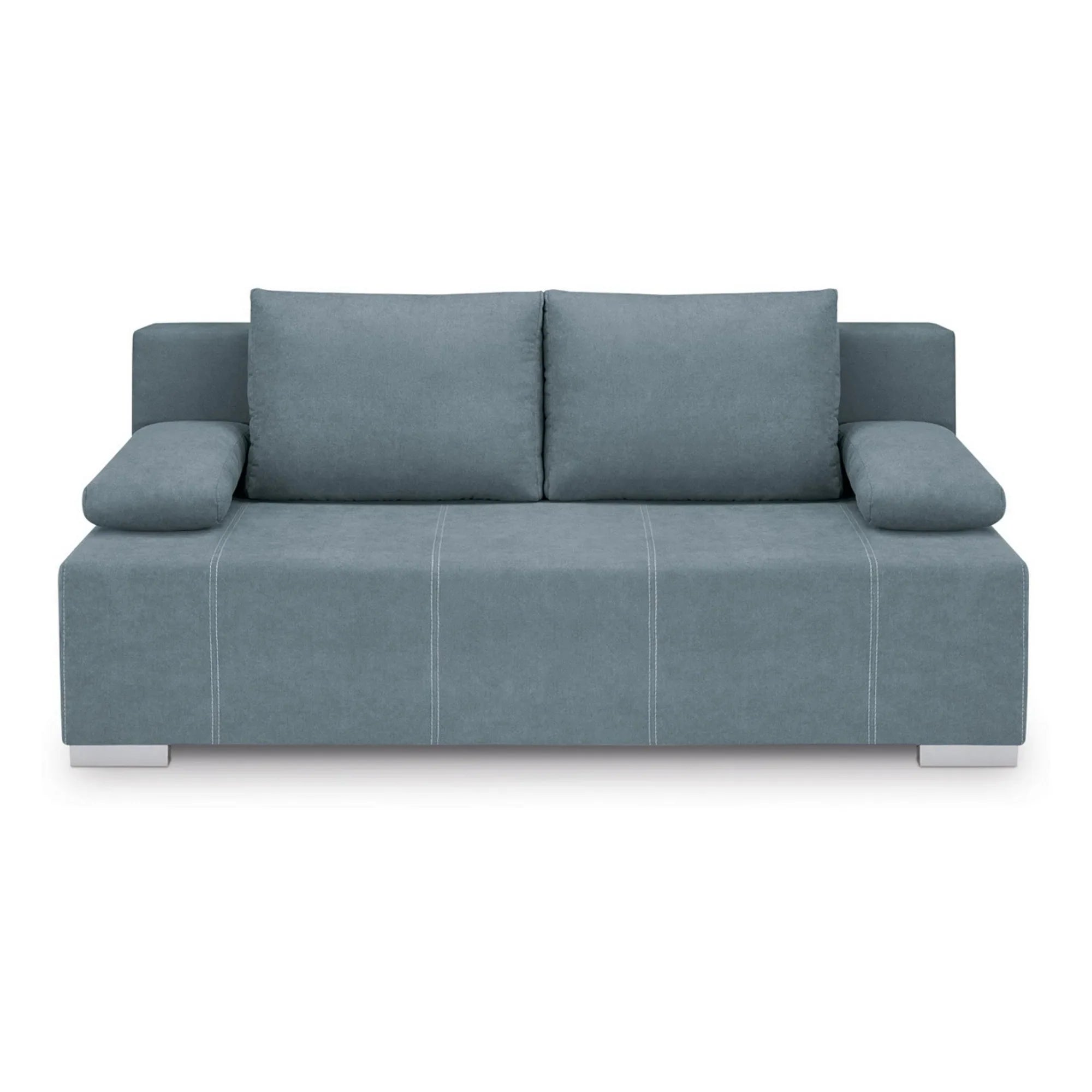 Canapea extensibila STREET IV, stofa catifelata albastru - Wind 76, 197x98x95 cm