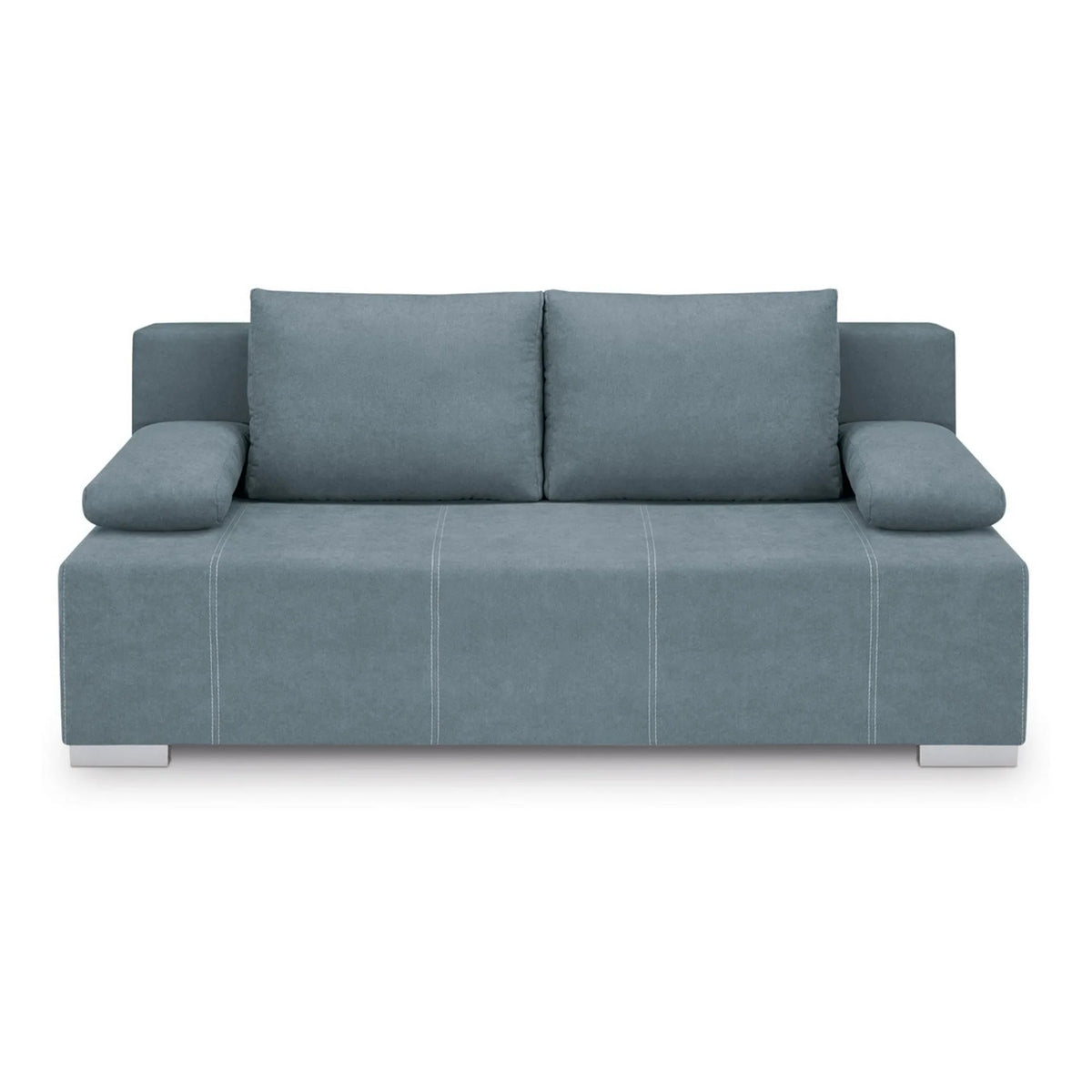 Canapea extensibila STREET IV, stofa catifelata albastru - Wind 76, 197x98x95 cm