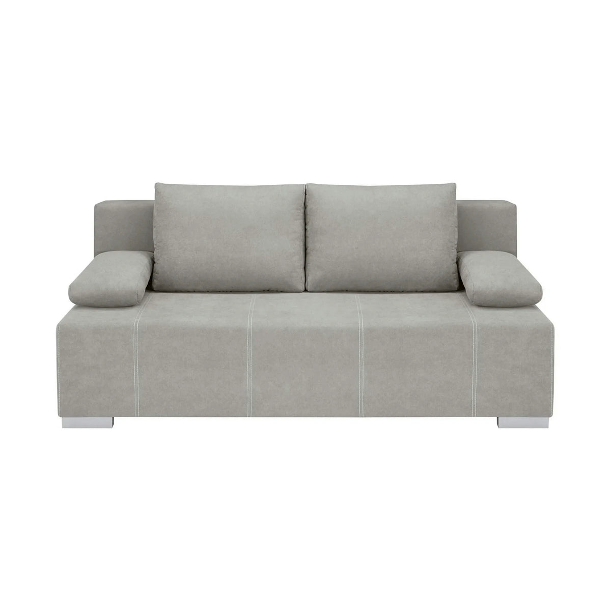 Canapea extensibila STREET IV, stofa catifelata gri - Enjoy new 21, 197x98x95 cm