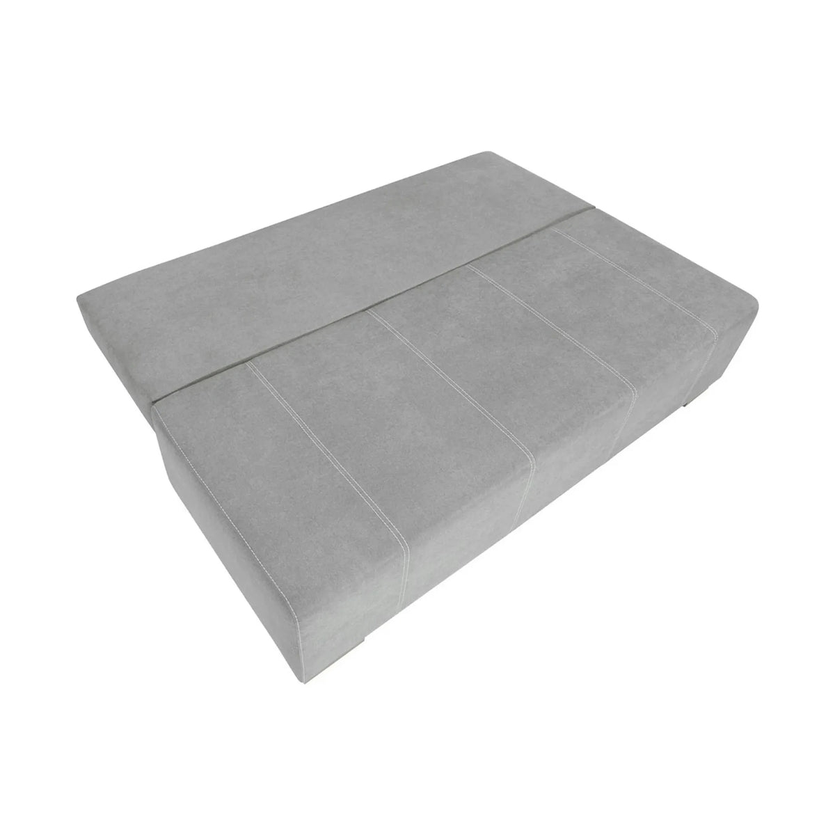 Canapea extensibila STREET IV, stofa catifelata gri - Enjoy new 21, 197x98x95 cm