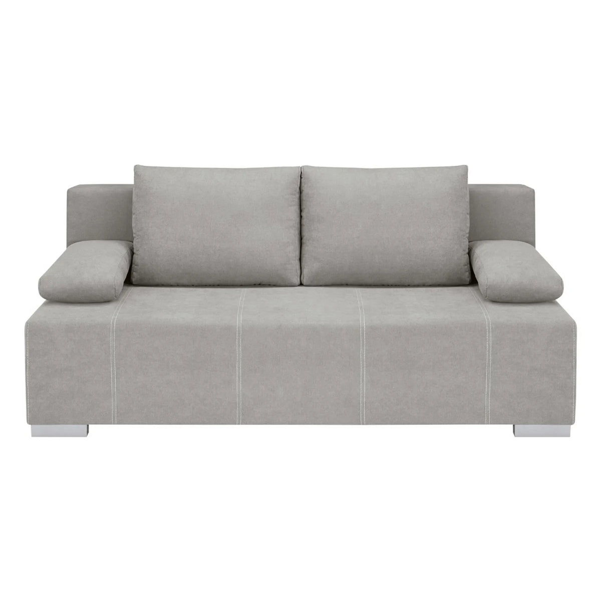 Canapea extensibila STREET IV, stofa catifelata gri - Enjoy new 21, 197x98x95 cm