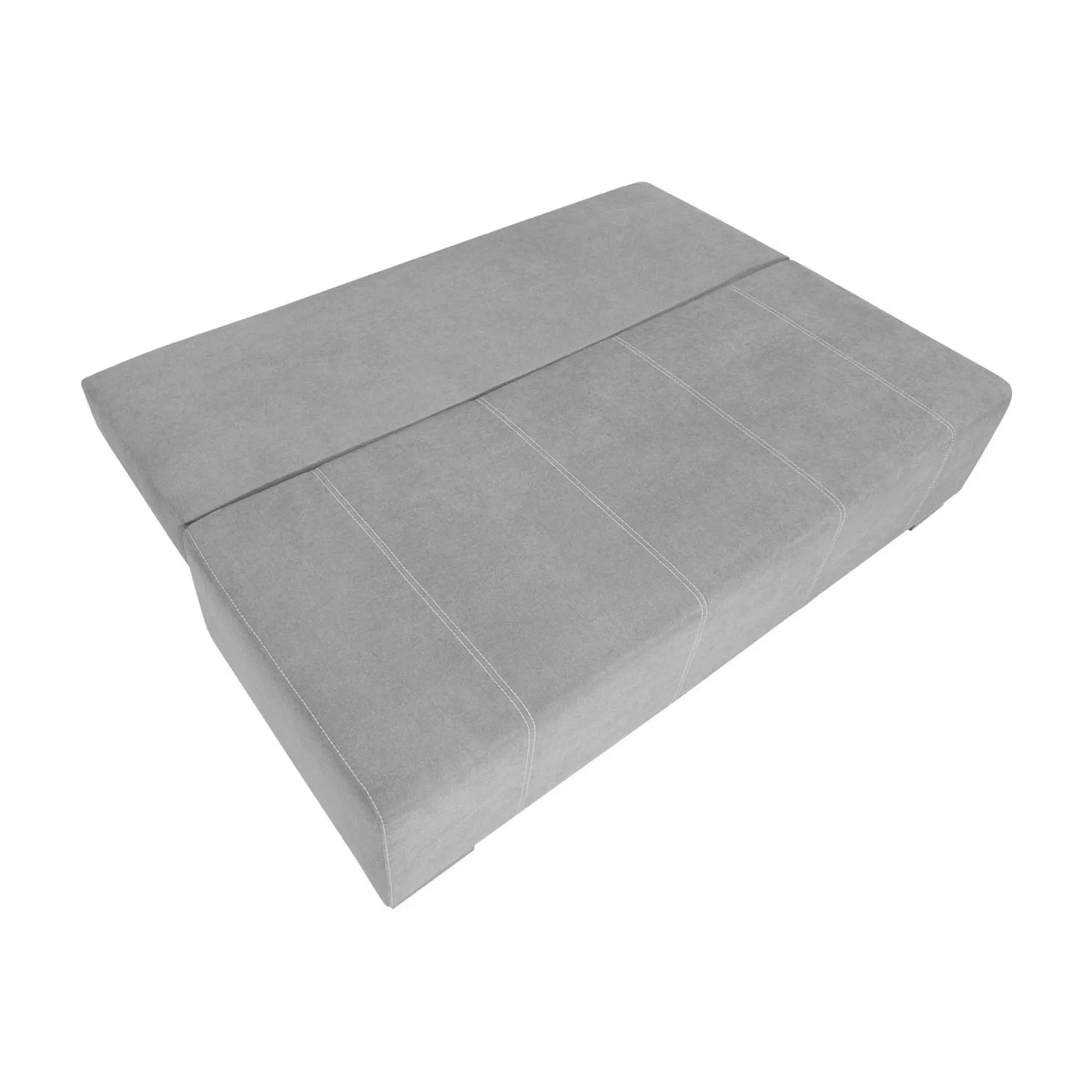 Canapea extensibila STREET IV, stofa catifelata gri - Enjoy new 21, 197x98x95 cm