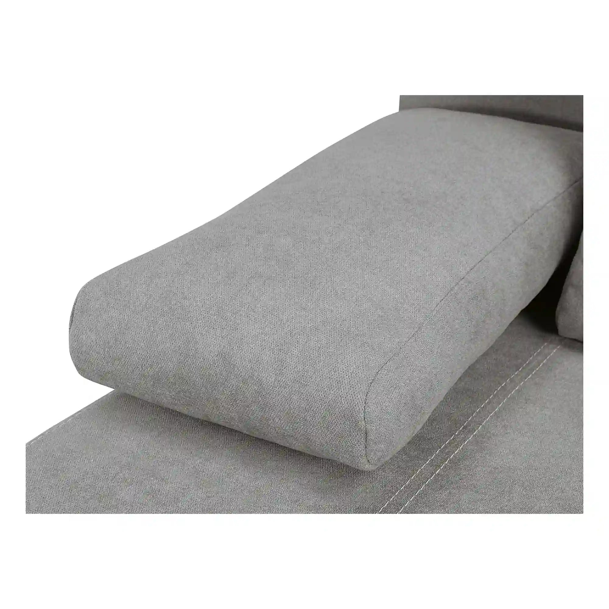 Canapea extensibila STREET IV, stofa catifelata gri - Enjoy new 21, 197x98x95 cm