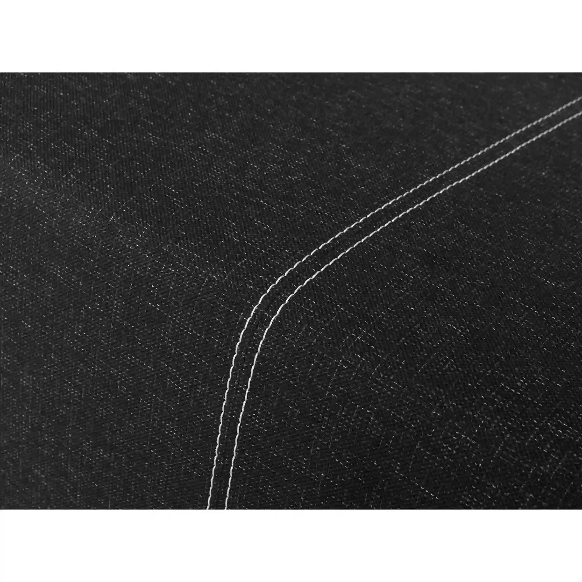 Canapea extensibila STREET IV, stofa catifelata negru - Denver 21, 197x98x95 cm