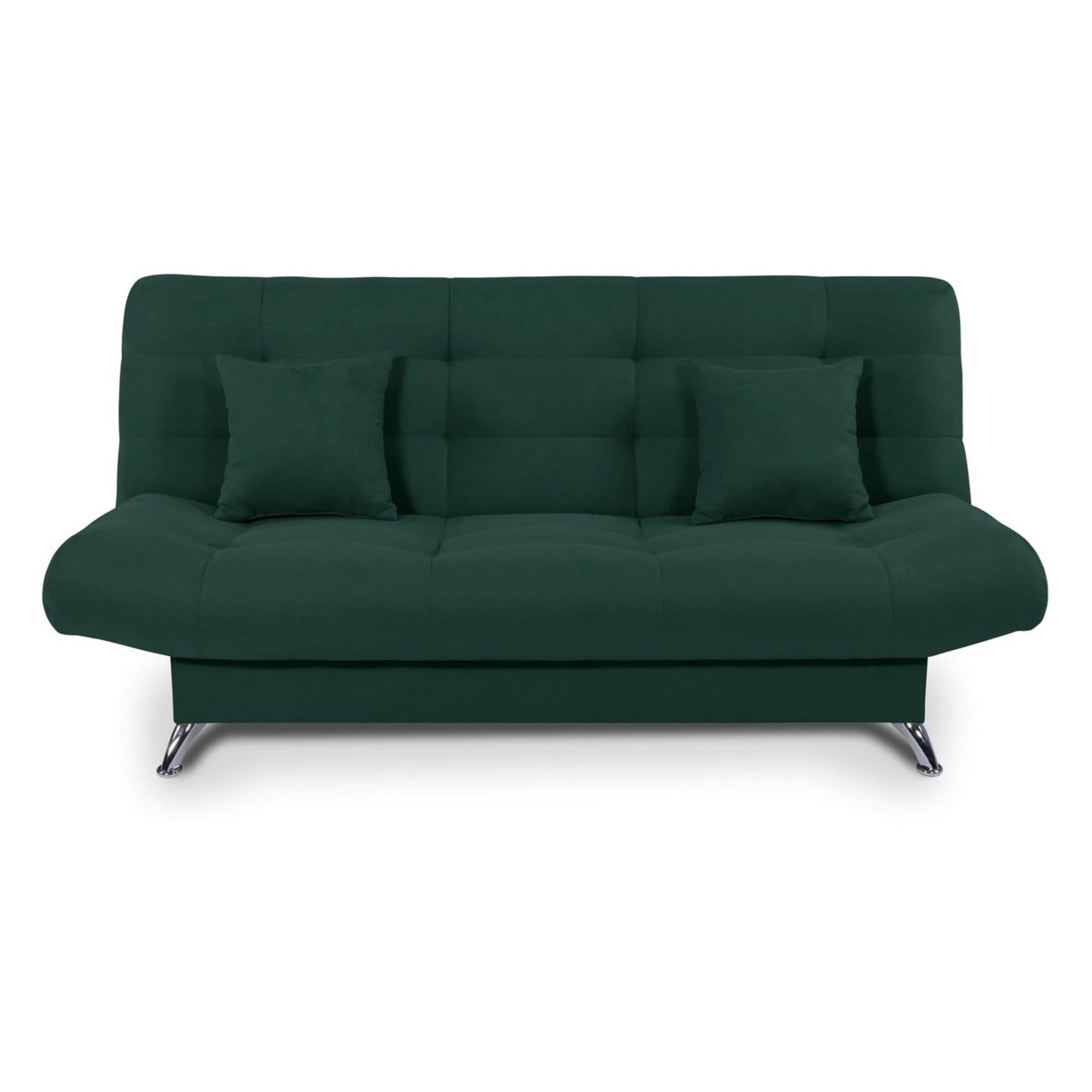 Canapea extensibila VIOLA, stofa verde - Elia 39, 192x89x48 cm