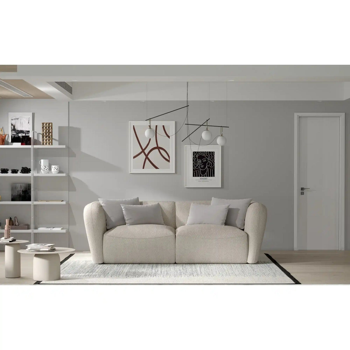 Canapea fixa CANDELO A, personalizabil materiale gama Premium, 214x102x72 cm