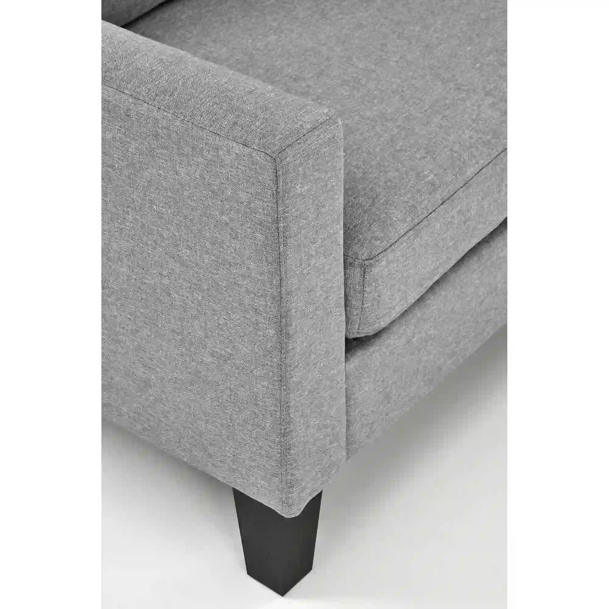 Canapea GERSON, gri, stofa clasica/polipropilena, 180x130x80 cm