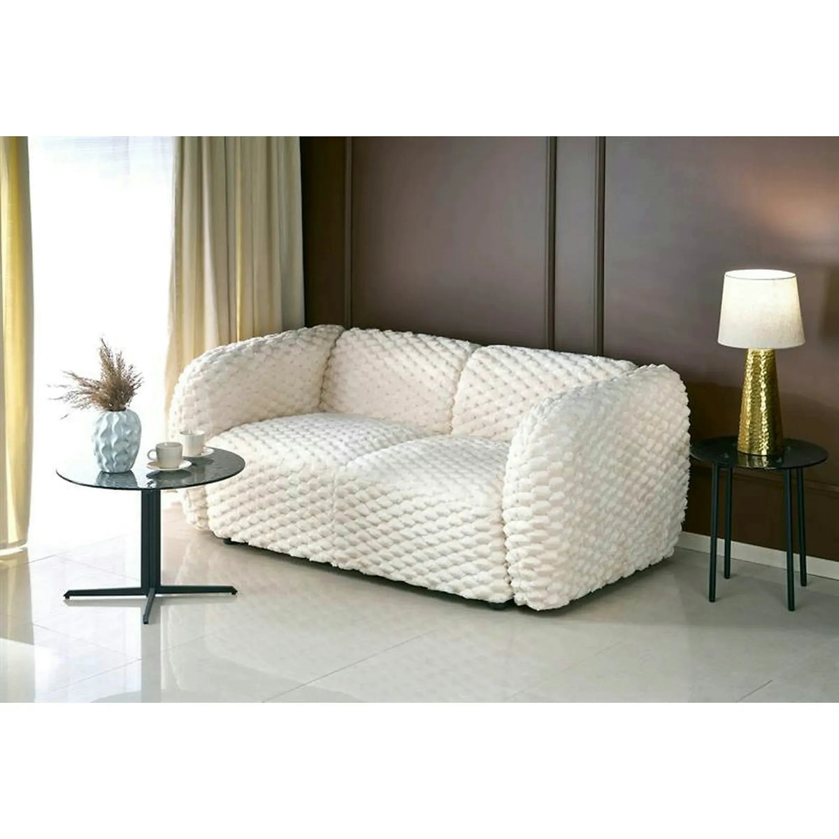 Canapea MALTA, crem, stofa, 170x90x70 cm