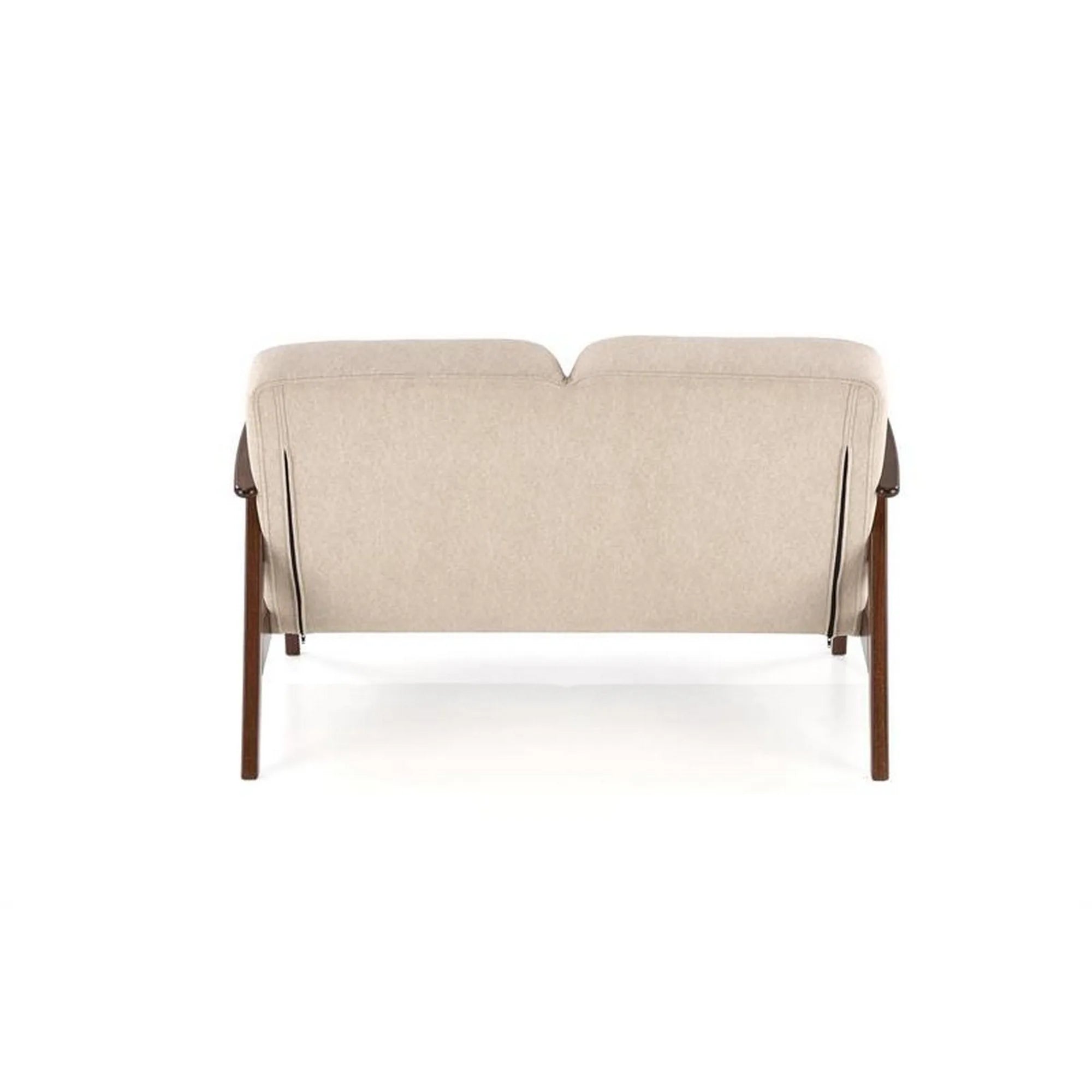 Canapea MILANO 2S, stofa catifelata bej - Castel 15, 120x77x77 cm