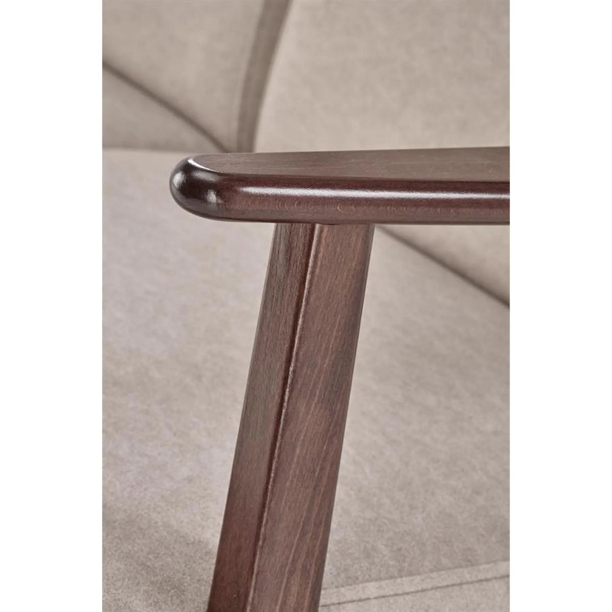 Canapea MILANO 2S, stofa catifelata bej - Castel 15, 120x77x77 cm
