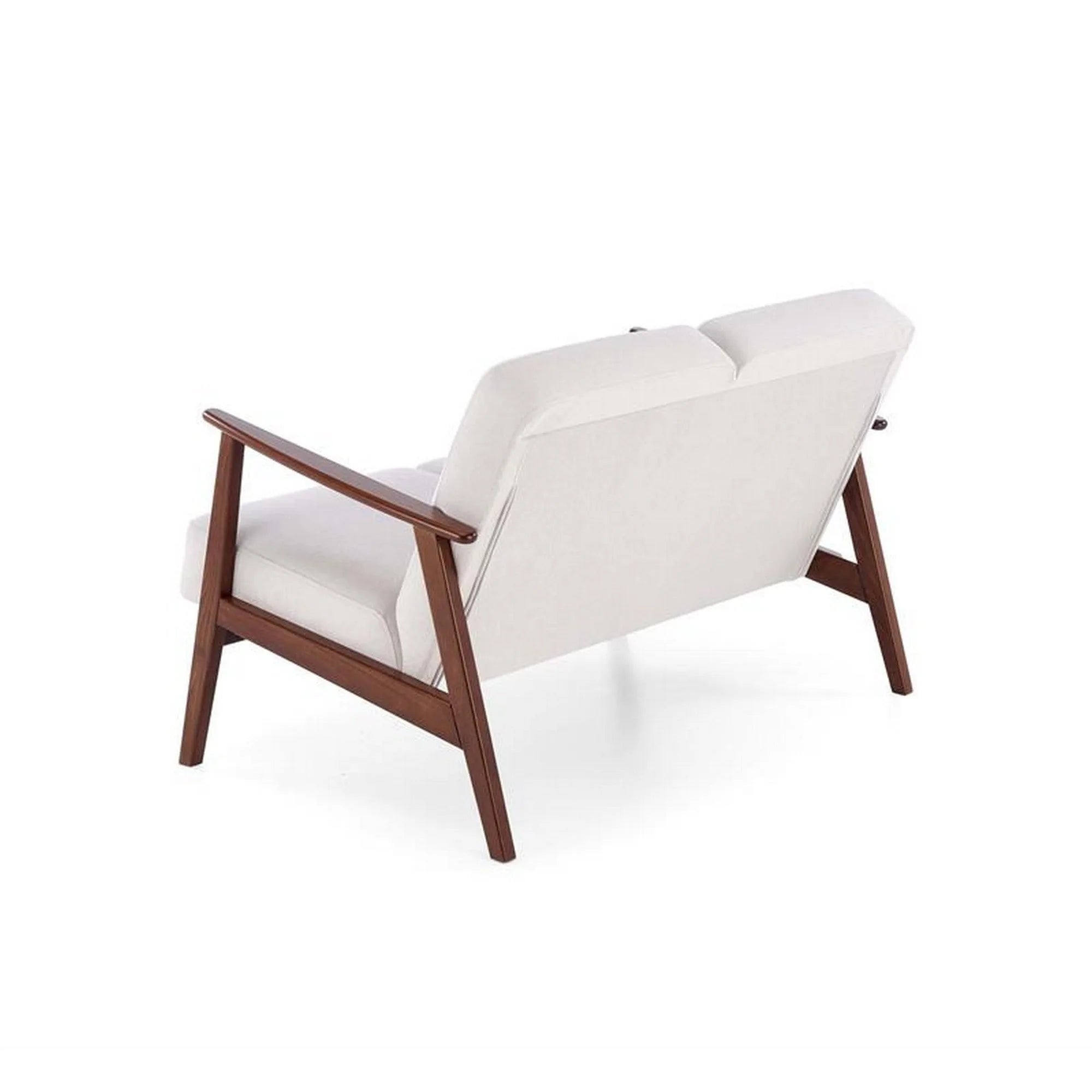 Canapea MILANO 2S, stofa catifelata bej deschis - Castel 04, 120x77x77 cm