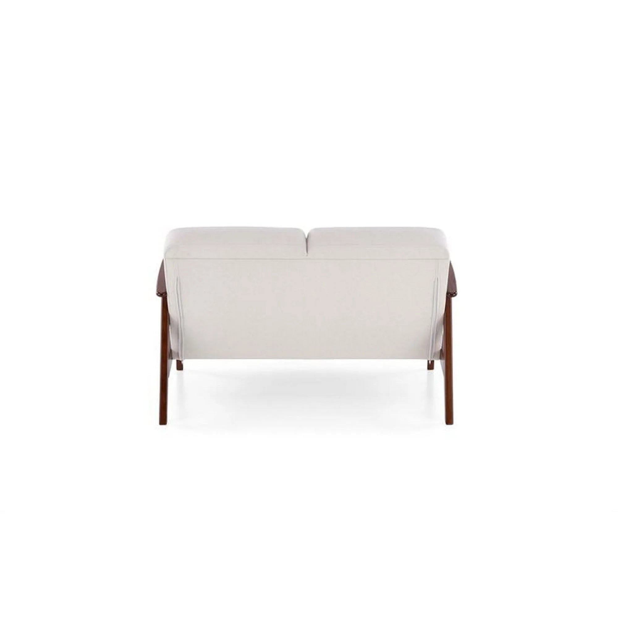 Canapea MILANO 2S, stofa catifelata bej deschis - Castel 04, 120x77x77 cm