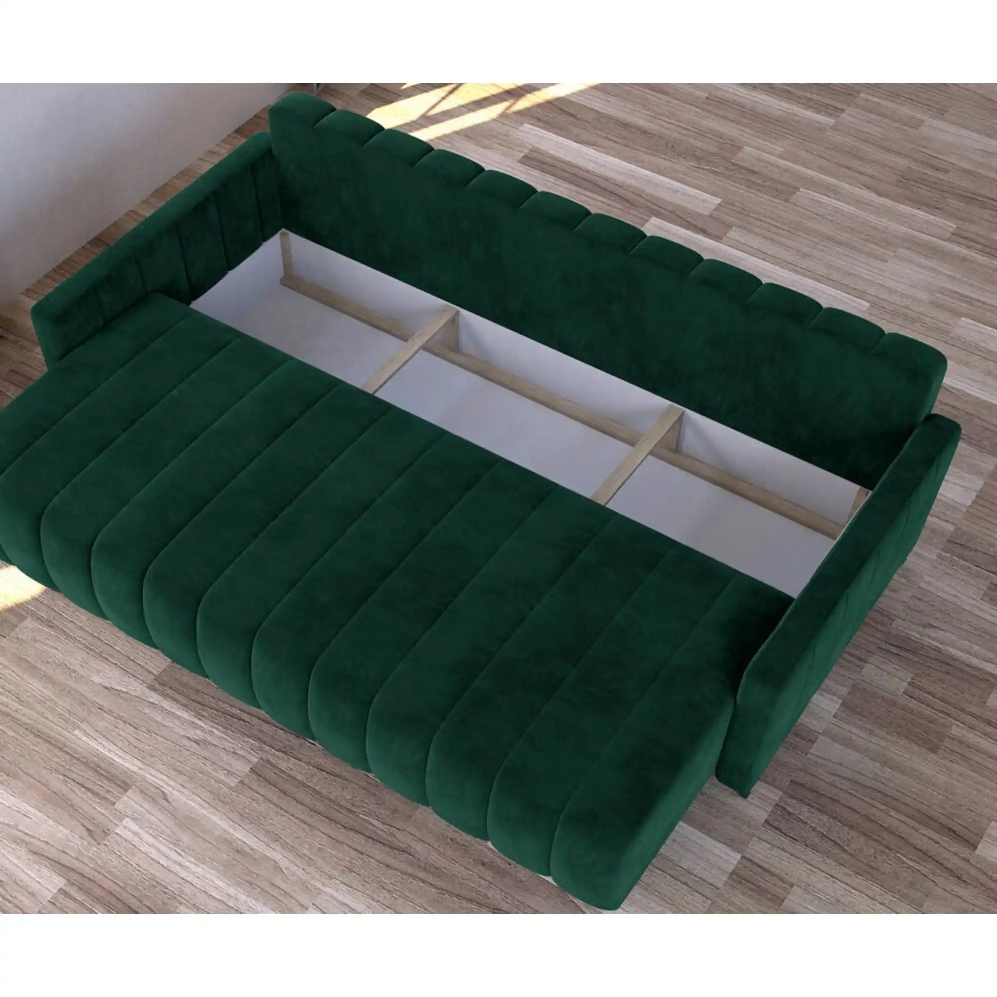 Canapea MOLLY, stofa catifelata mov lila - Monolith 62, cu lada depozitare, 226x78/91x101 cm