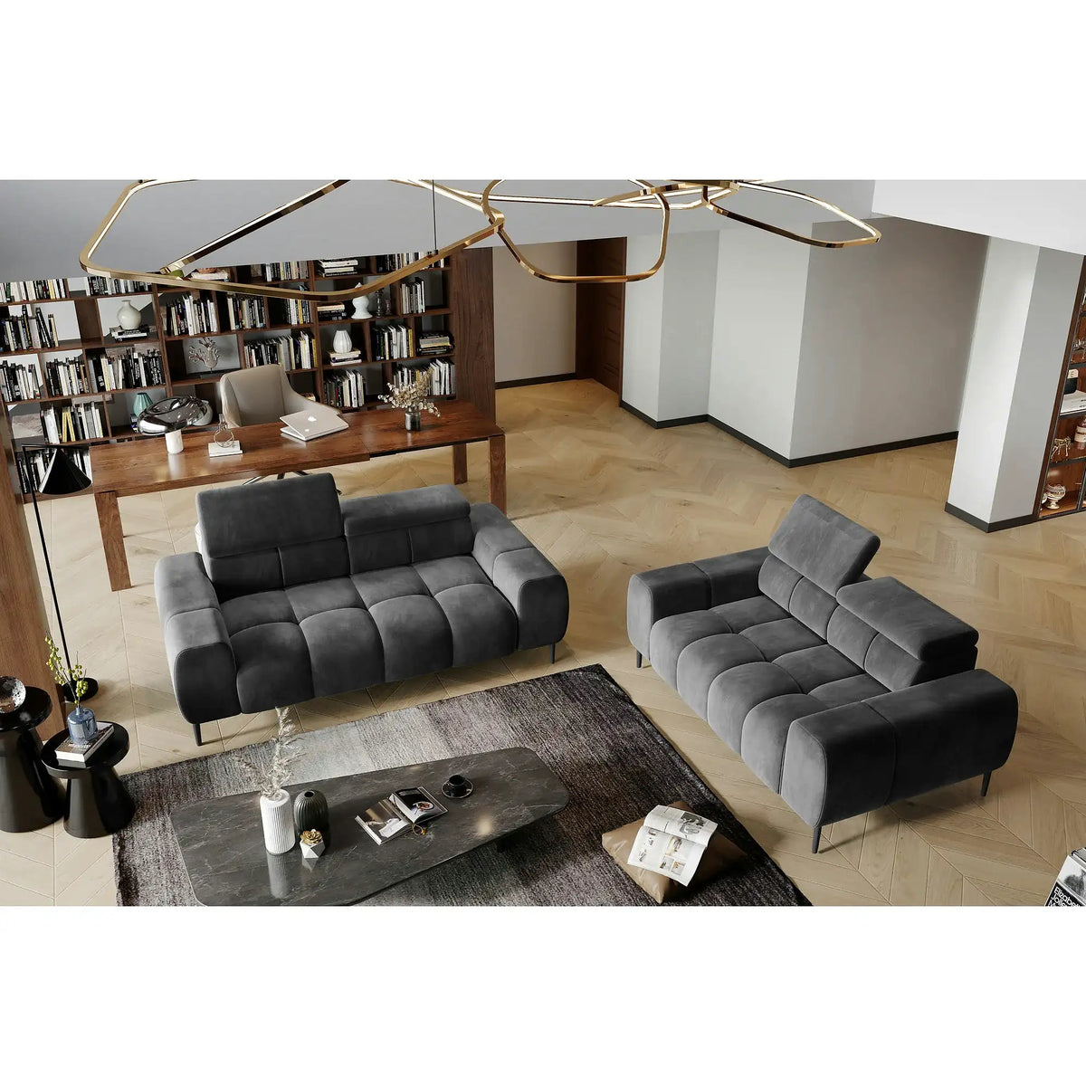 Canapea Plaza 2, personalizabil, 192x105x99/76 cm