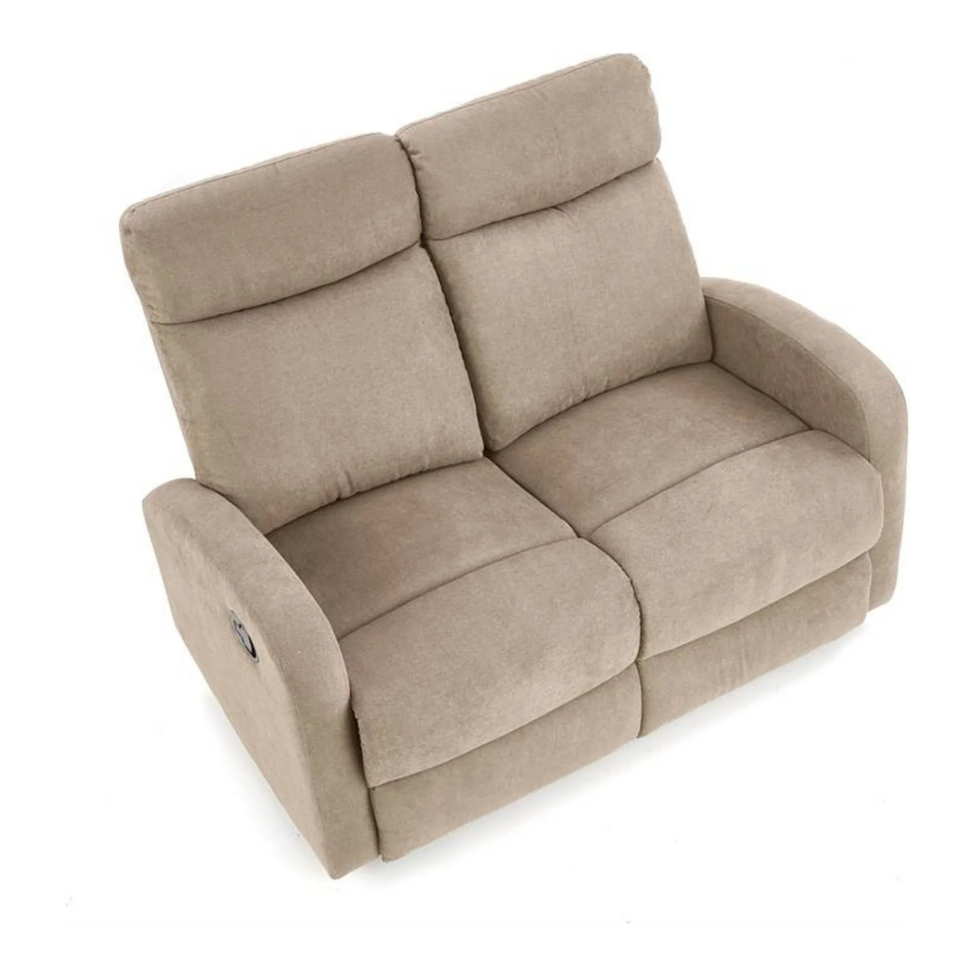 Canapea pliabila OSLO 2S, bej, stofa, 128x95/158x100 cm