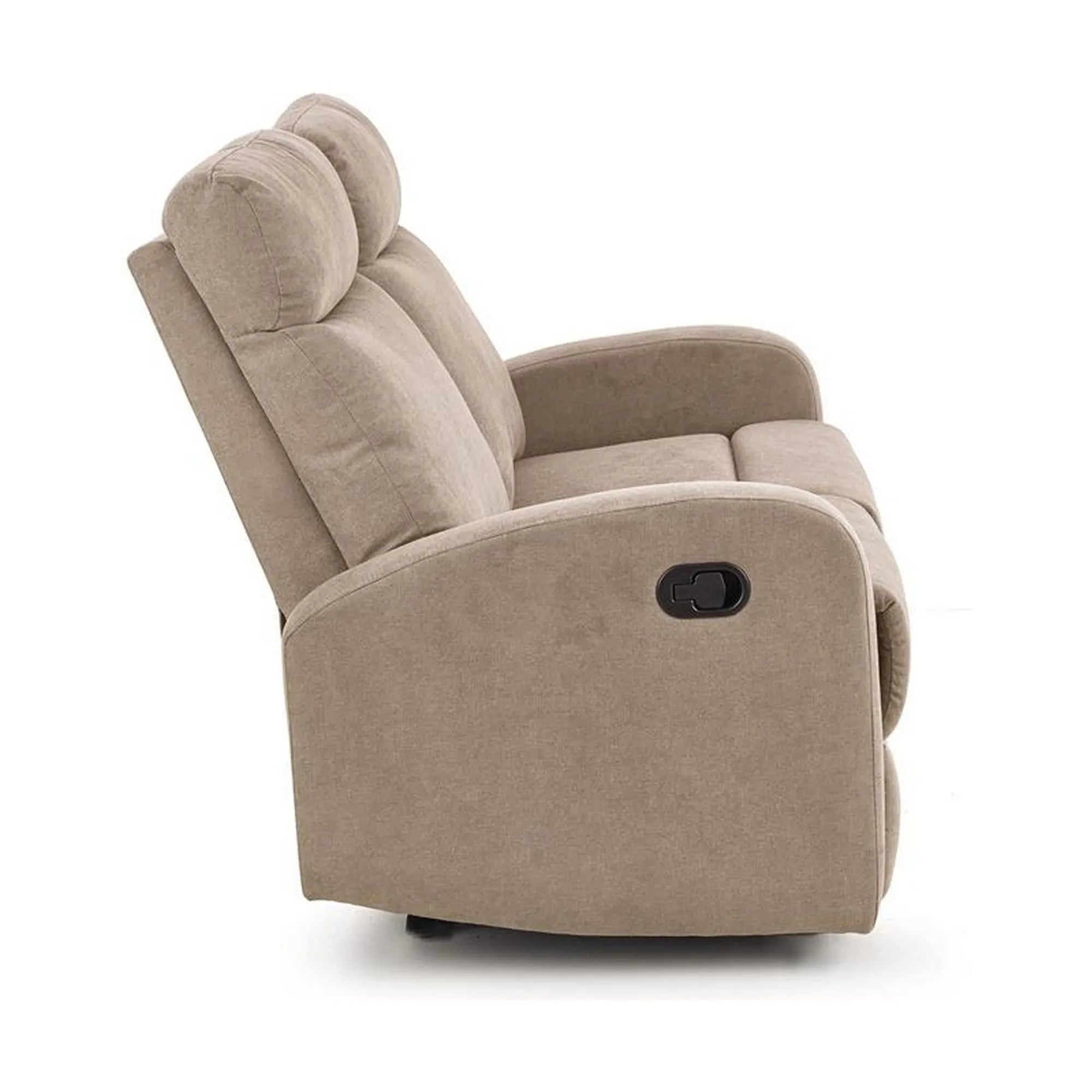 Canapea pliabila OSLO 2S, bej, stofa, 128x95/158x100 cm