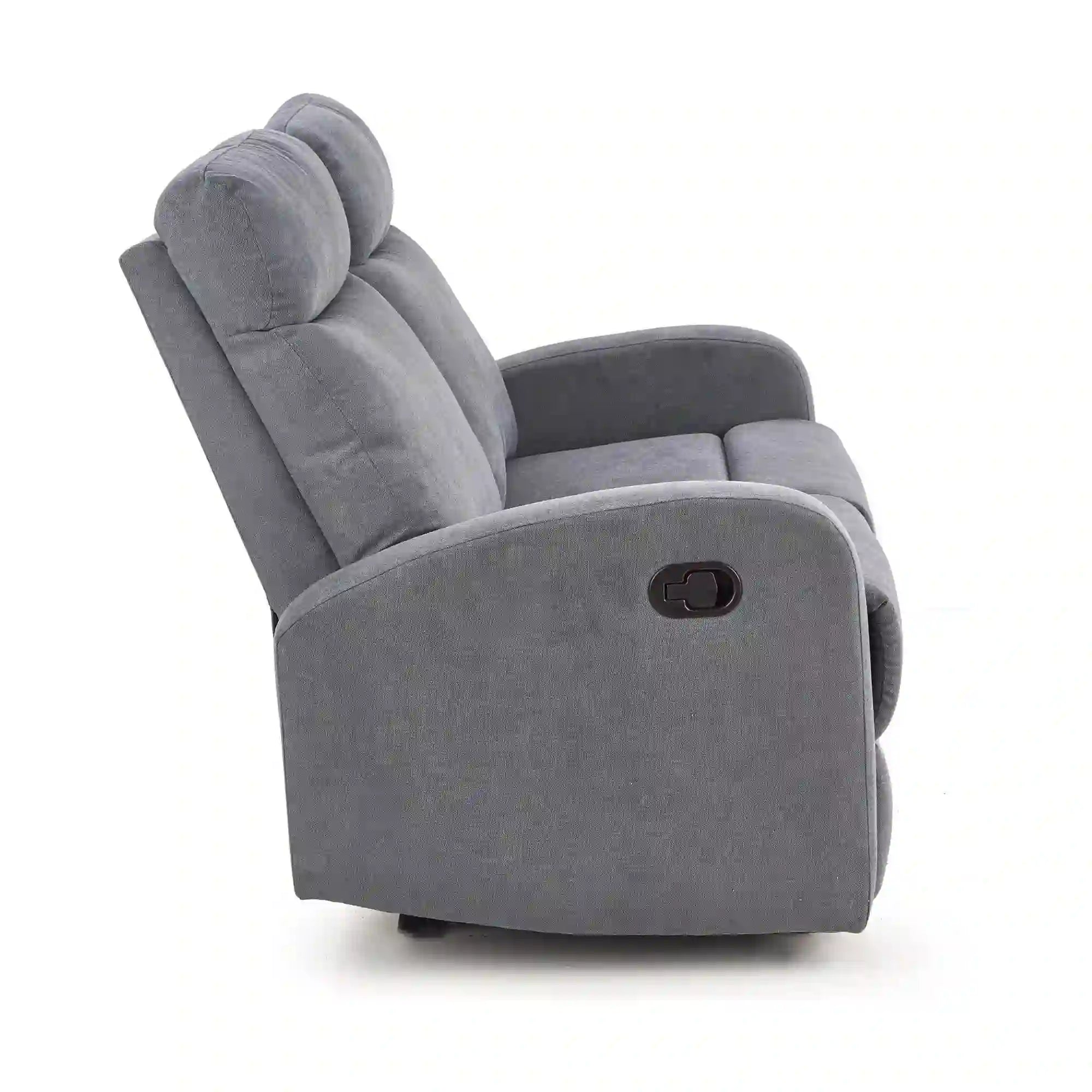 Canapea pliabila OSLO 2S, gri, stofa, 128x95/158x100/79 cm