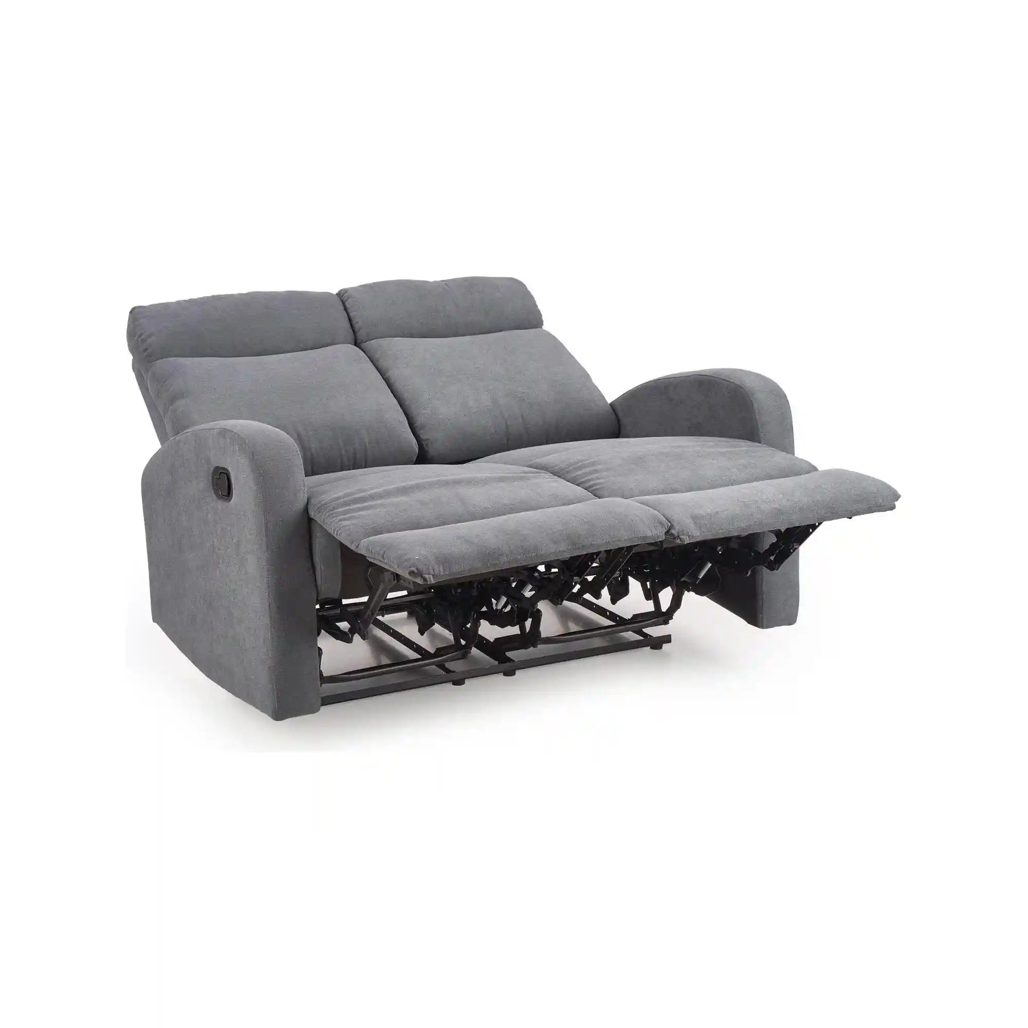 Canapea pliabila OSLO 2S, gri, stofa, 128x95/158x100/79 cm