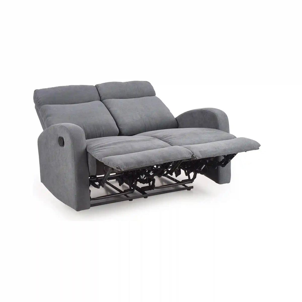 Canapea pliabila OSLO 2S, gri, stofa, 128x95/158x100/79 cm