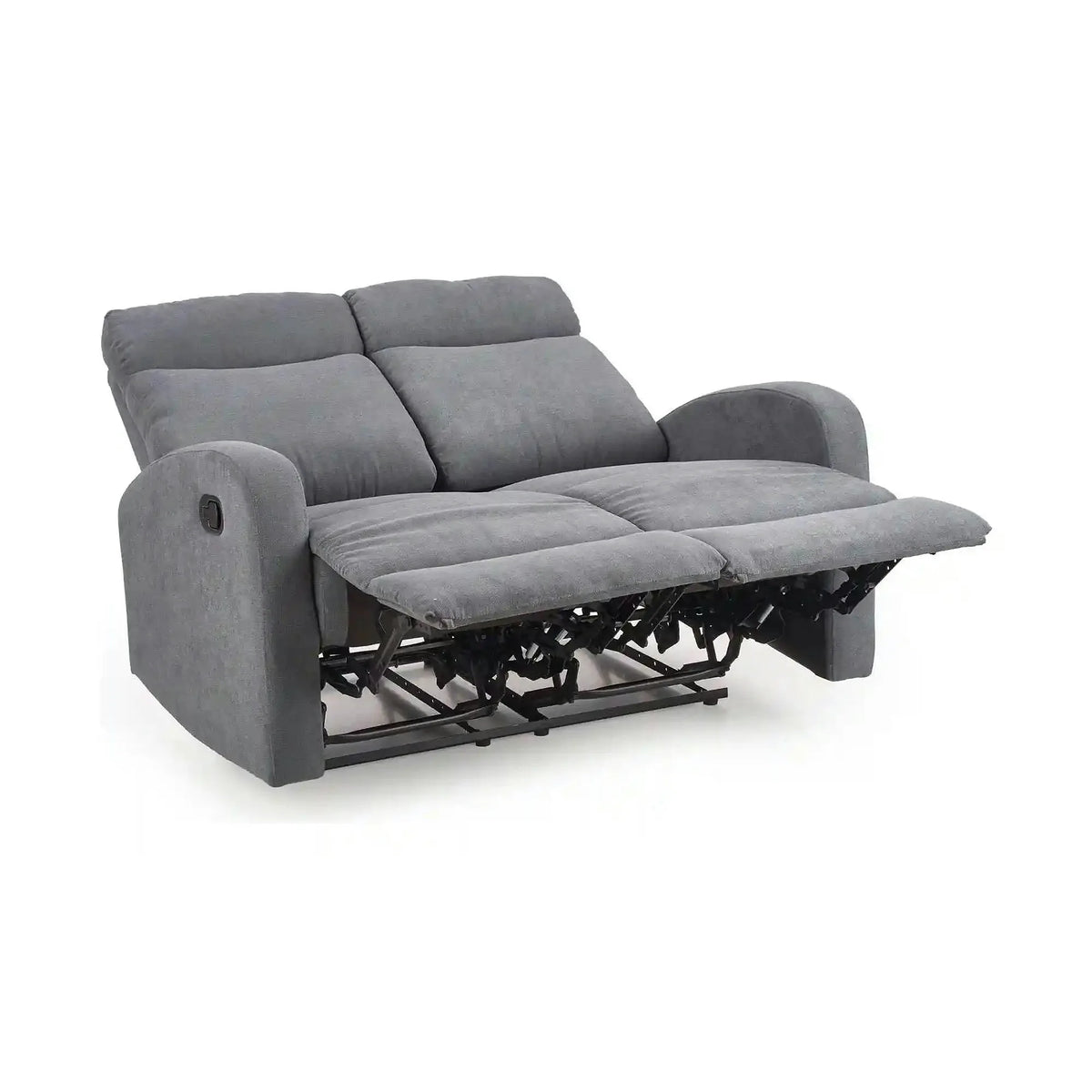 Canapea pliabila OSLO 2S, gri, stofa, 128x95/158x100 cm