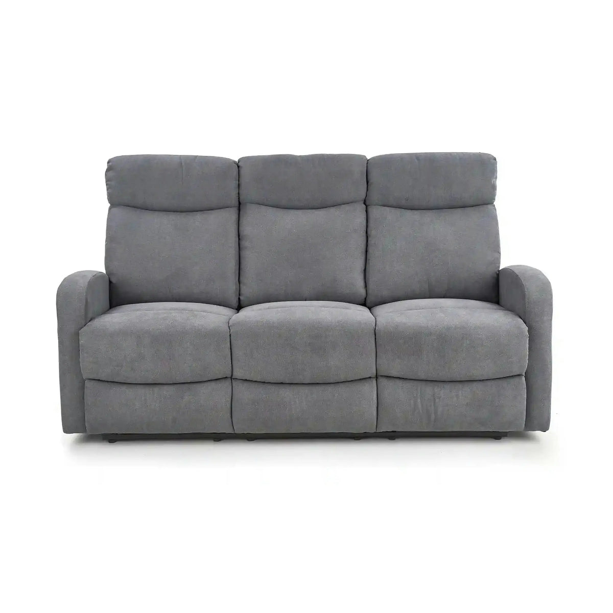 Canapea pliabila OSLO 3S, gri inchis, stofa, 180x95/158x100 cm