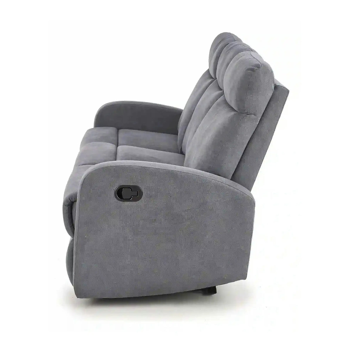 Canapea pliabila OSLO 3S, gri inchis, stofa, 180x95/158x100 cm