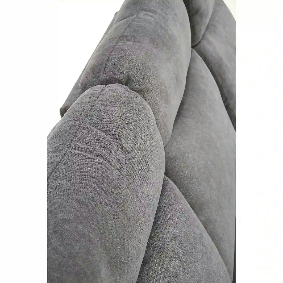 Canapea pliabila OSLO 3S, gri inchis, stofa, 180x95/158x100 cm
