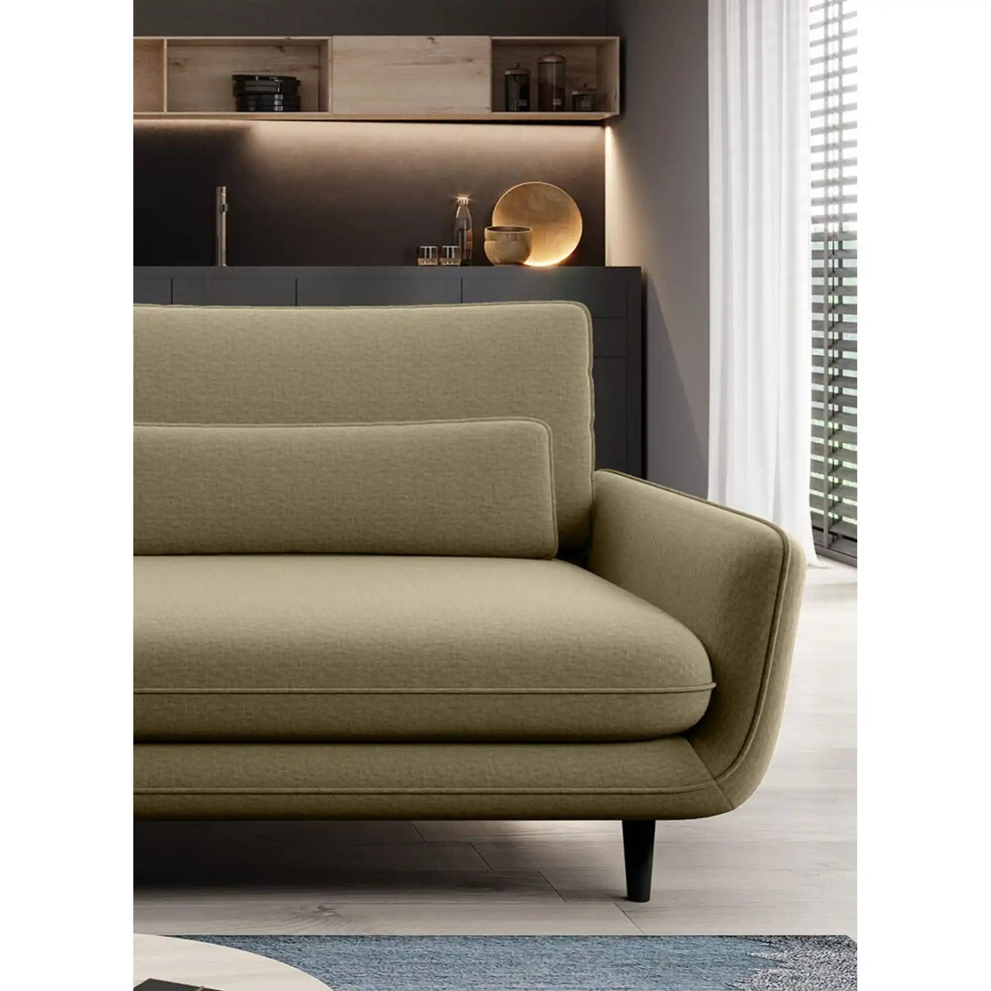 Canapea SOLANO, personalizabil materiale gama Premium, lada depozitare, 230x107x85 cm