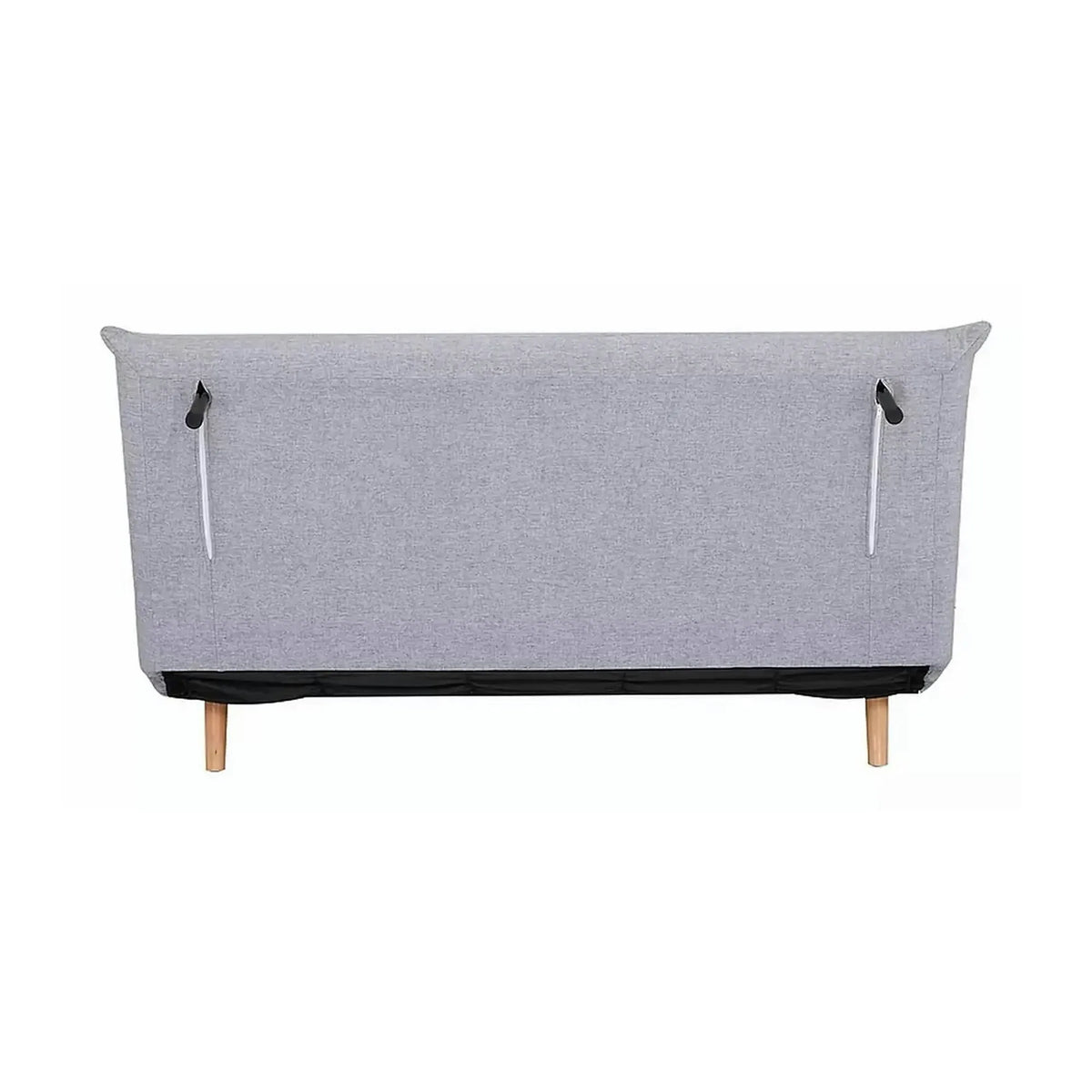 Canapea SPIKE II, gri/fag, stofa/lemn, 147x91x84 cm