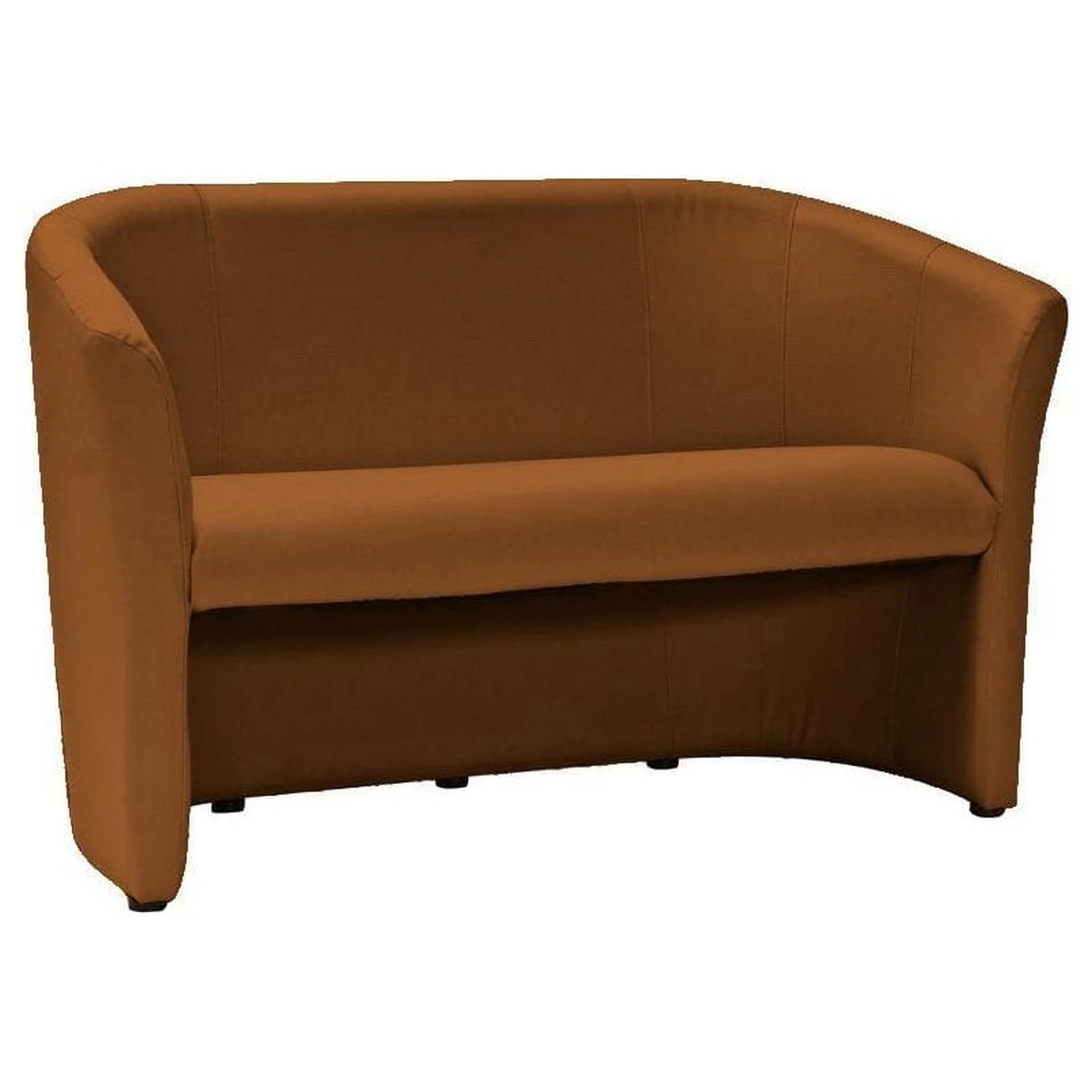 Canapea TM-2, maro, piele ecologica, 126x60x76 cm